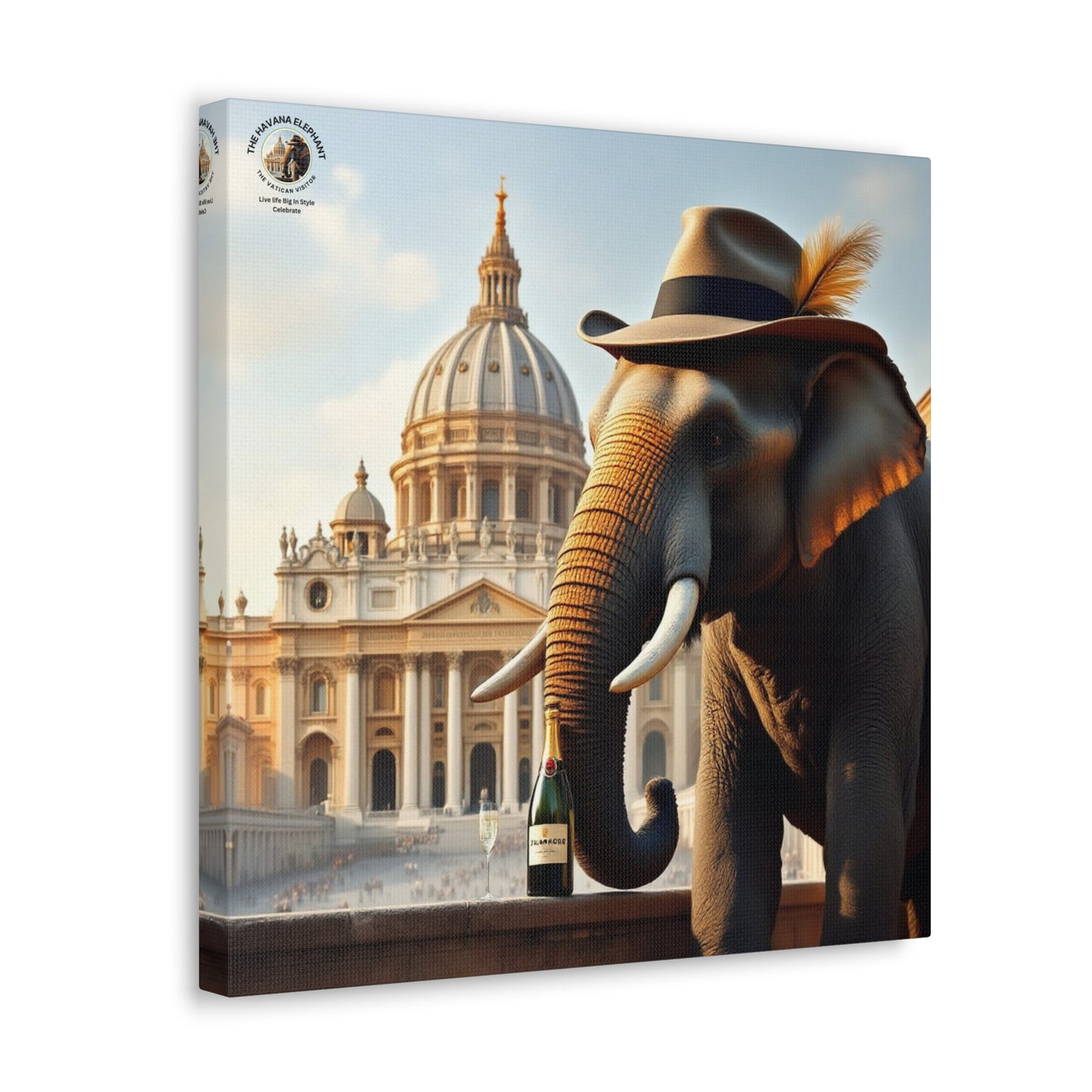 Havana Elephant - Canvas Gallery Wrap -The Vatican Visitor.