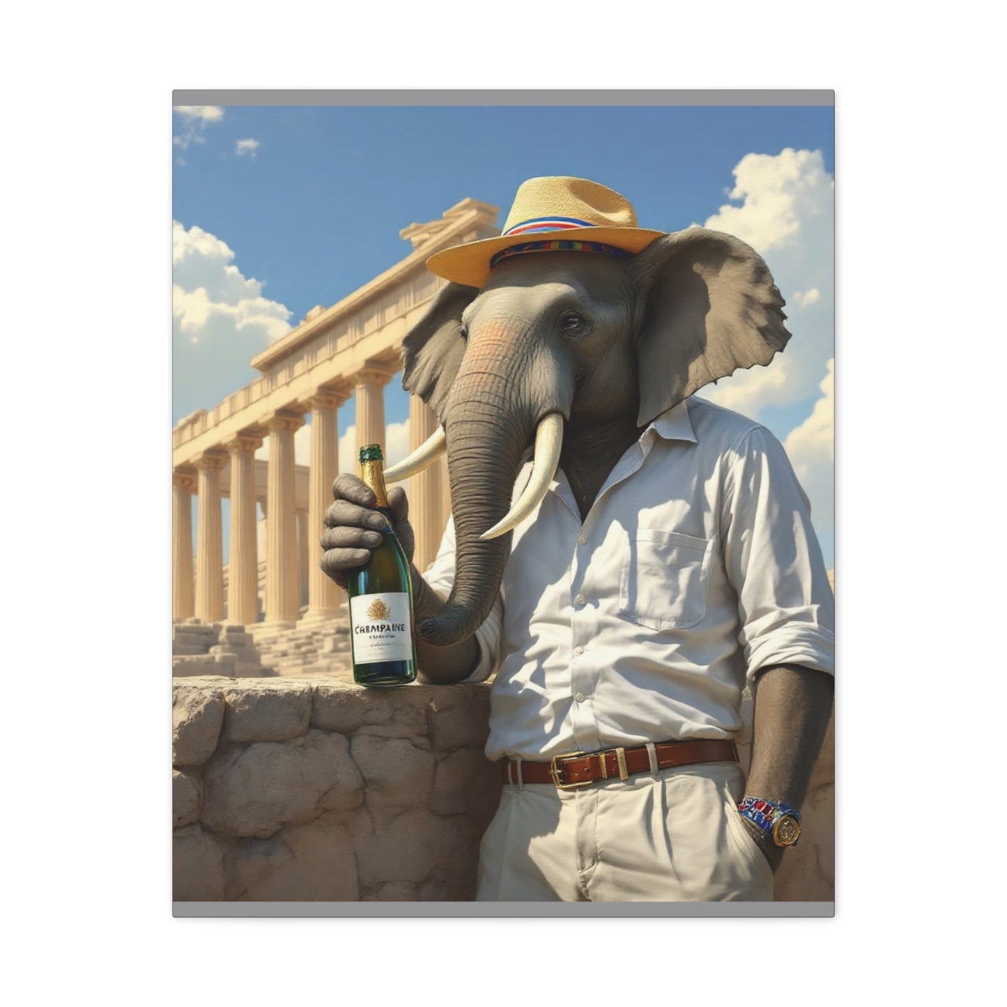 Canvas Gallery Wrap - The Havana Elephant - The Athenian Scholar