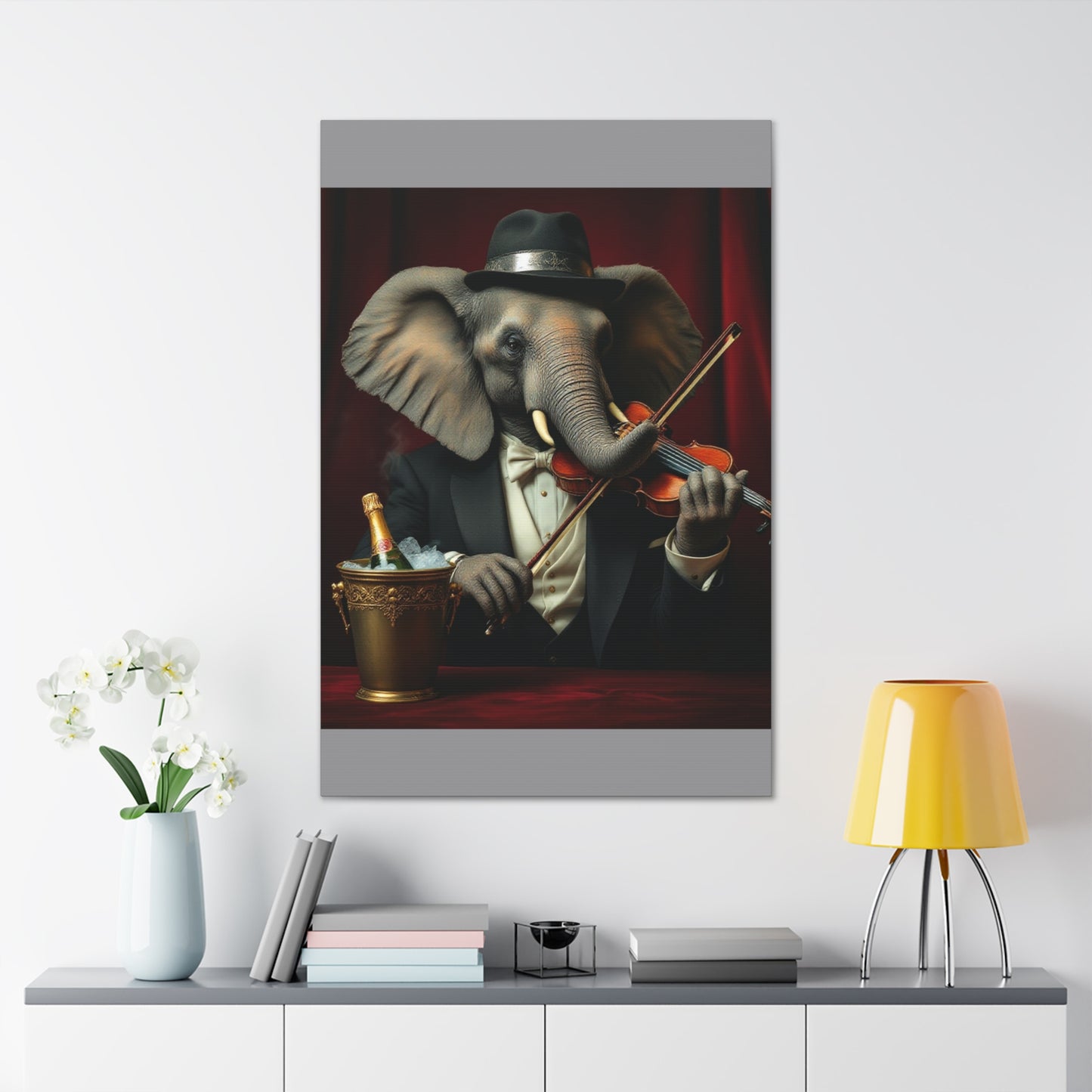 Canvas Gallery Wrap - The Havana Elephant - The Virtuoso Violinist