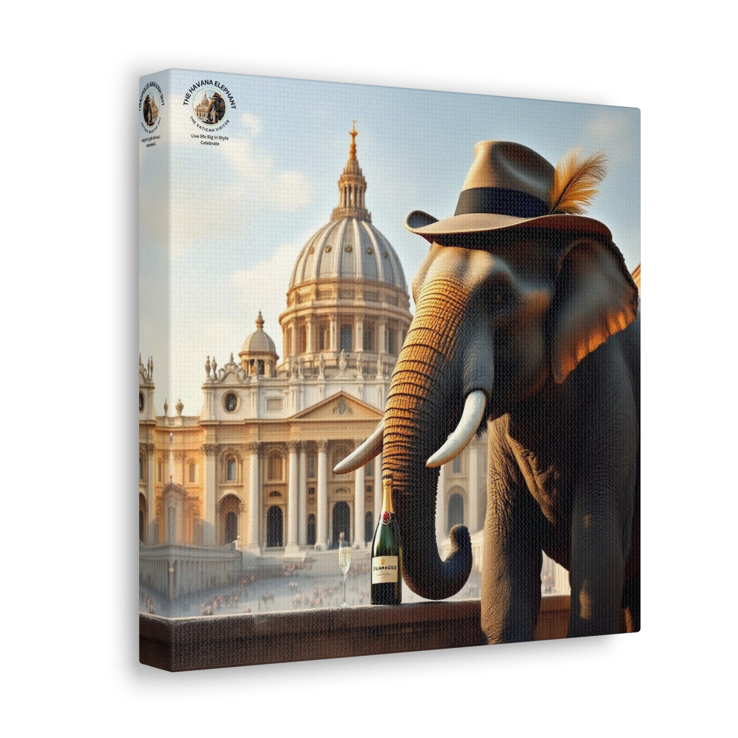Havana Elephant - Canvas Gallery Wrap -The Vatican Visitor.