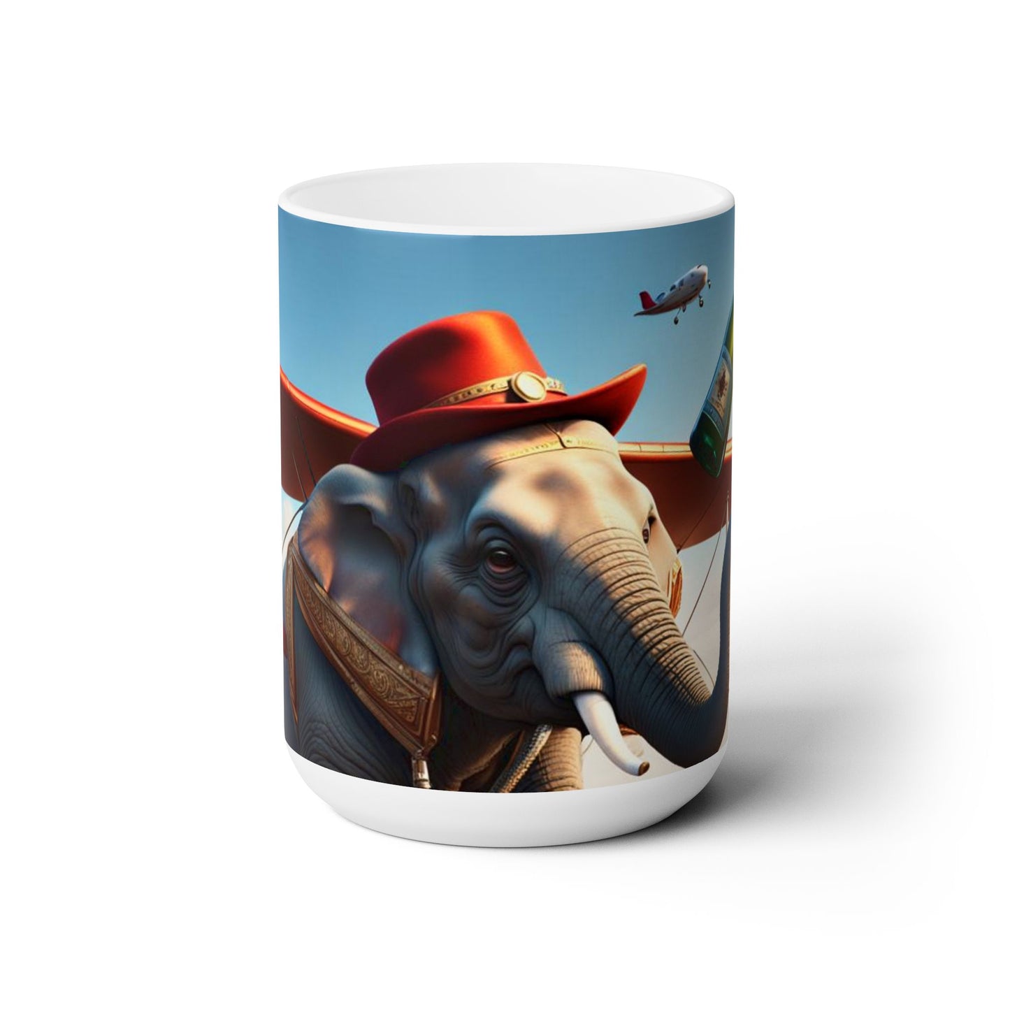 Ceramic Mug 15oz - Flying Havana Elephant