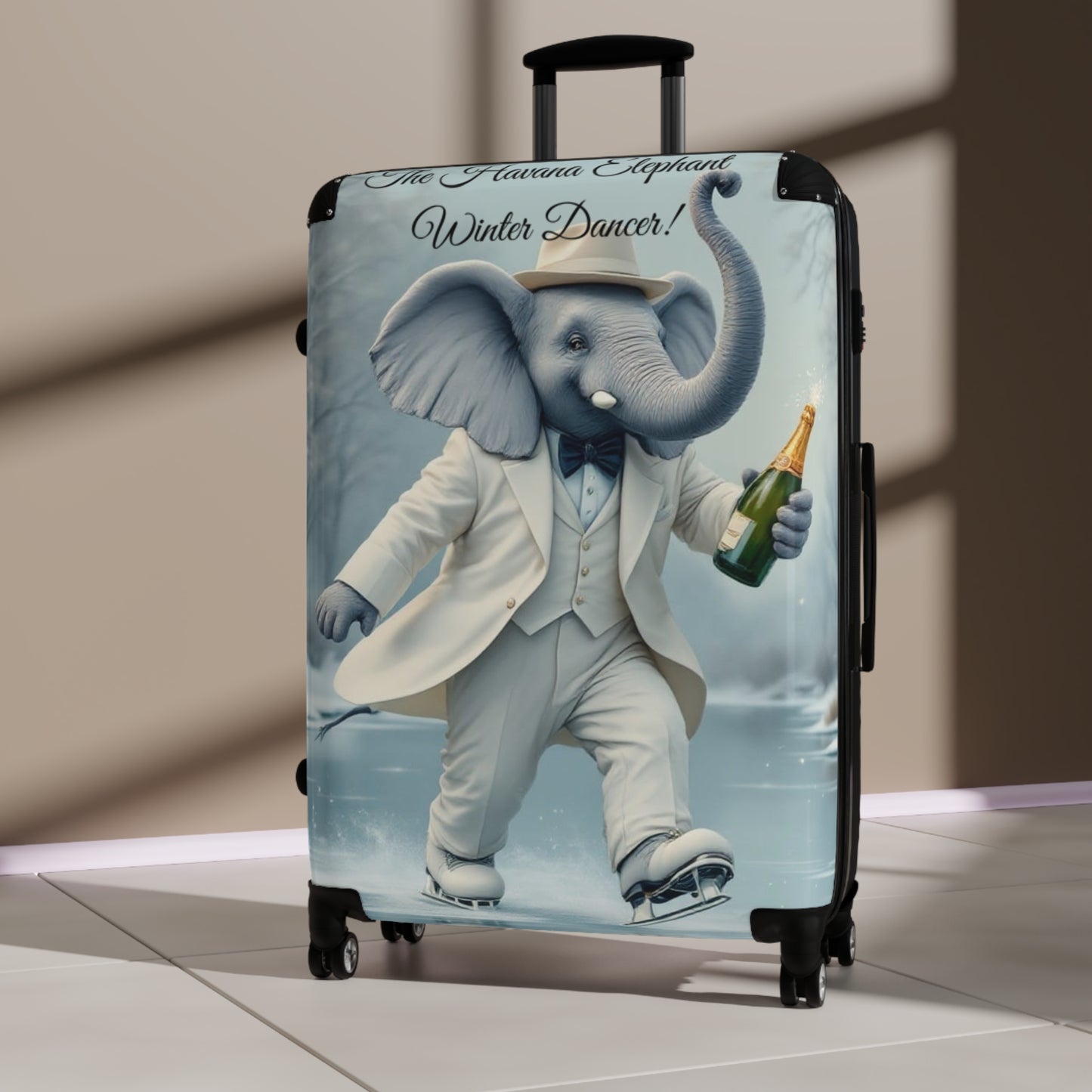 Havana Elephant Suitcase -  The Winter Dancer (Captioned)