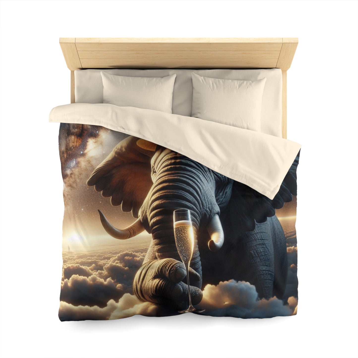 Microfiber Duvet Cover- Havana Elephant on Cloud 9 !