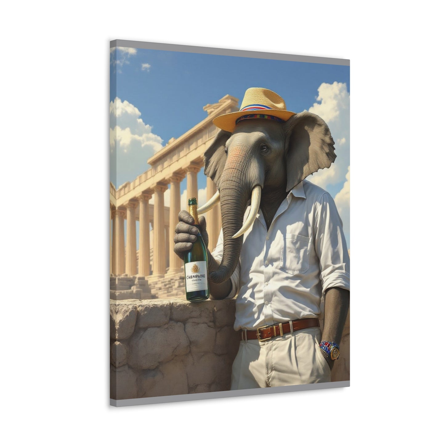 Canvas Gallery Wrap - The Havana Elephant - The Athenian Scholar