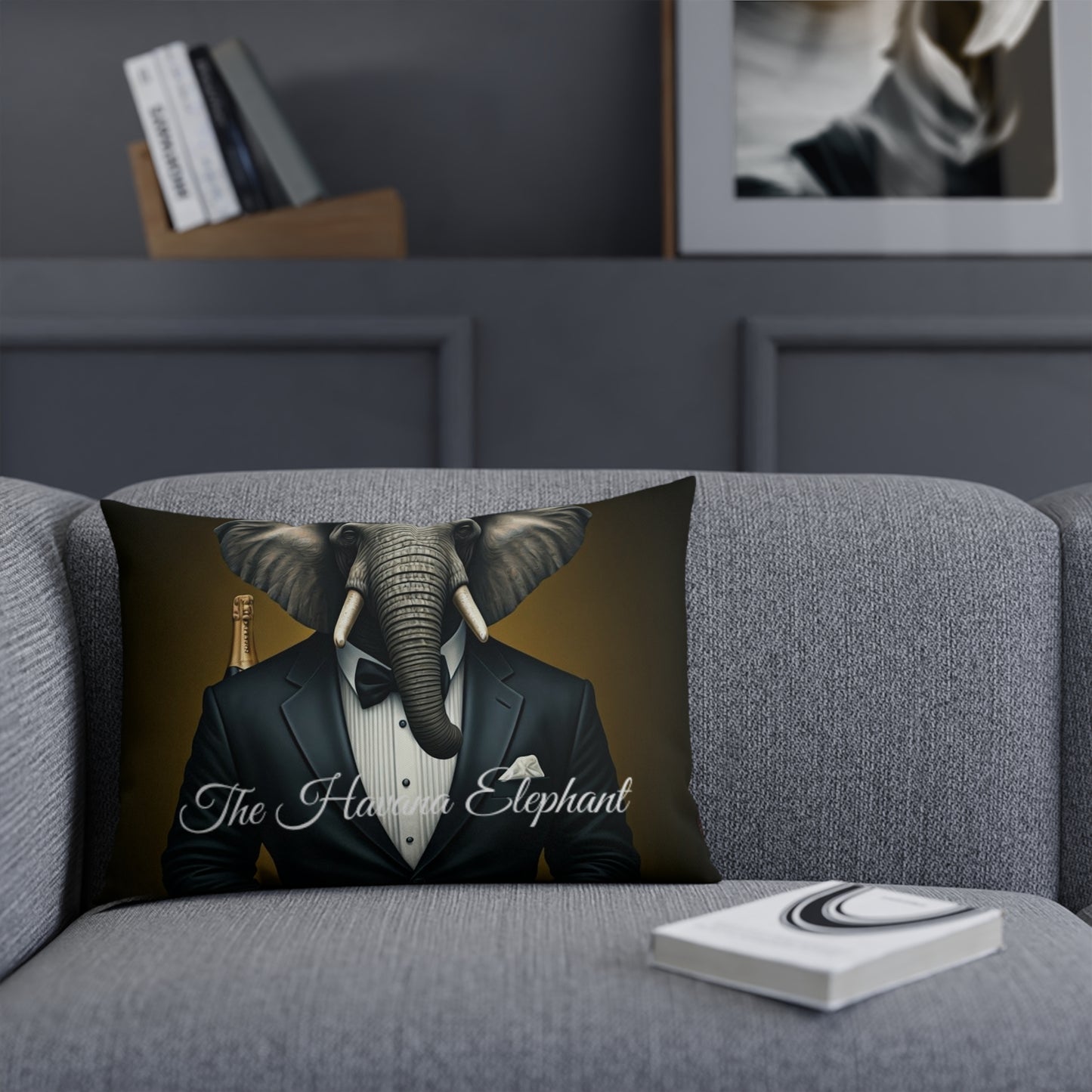 Cushion - Havana Elephant - The Gentlemen and The First Class Voyager (Captioned)