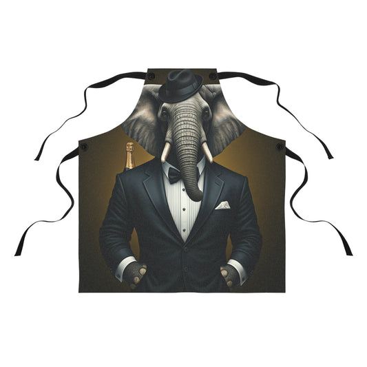 Apron - Havana Elephant themed Apron (AOP) - The Gentlemen
