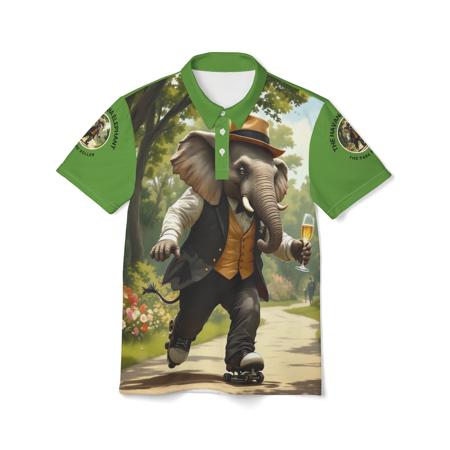 Polo Shirt  Unisex -  The Havana Elephant - The Park Roller