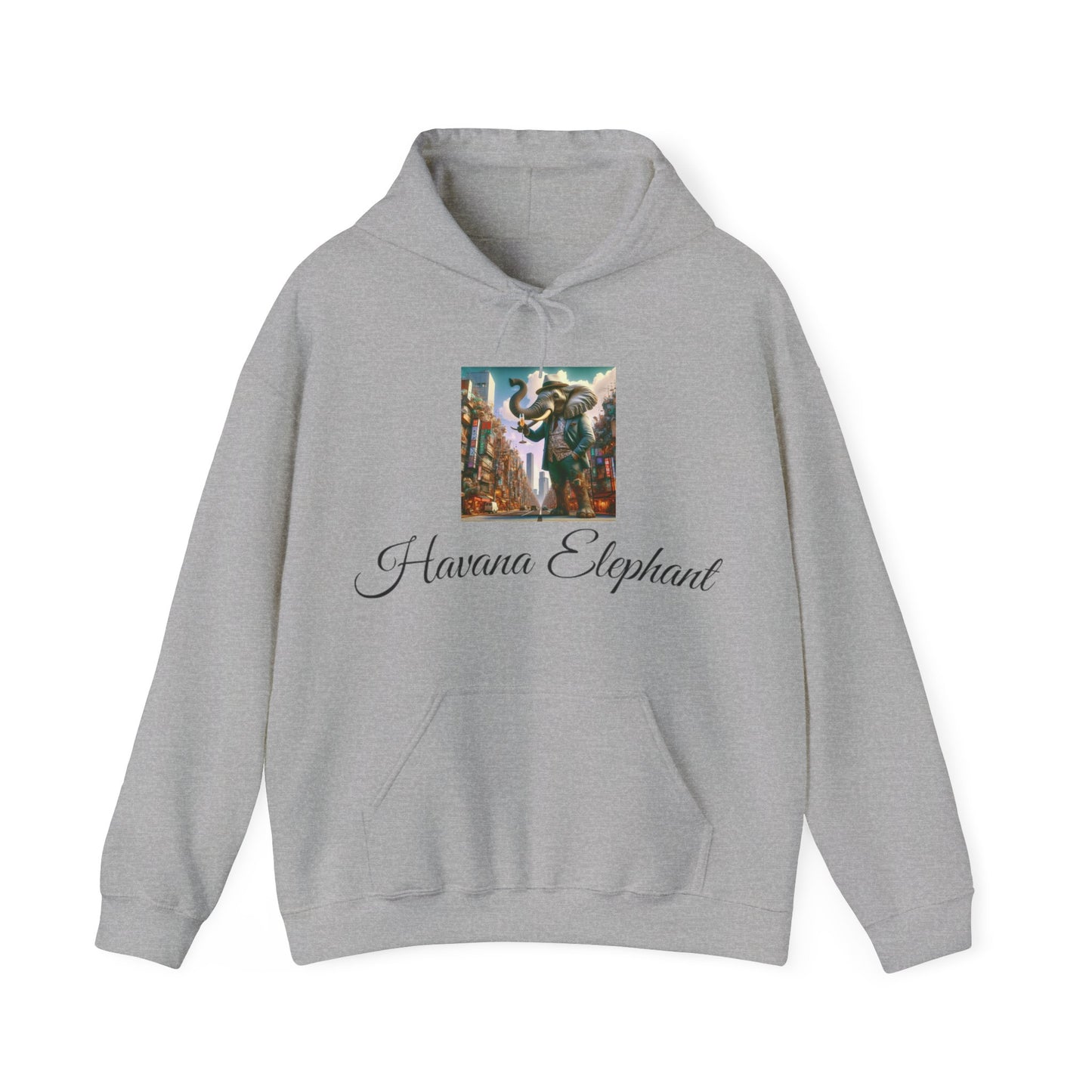 Sweatshirt -Heavy Blend Hooded  -  Havana Elephant - Tokyo