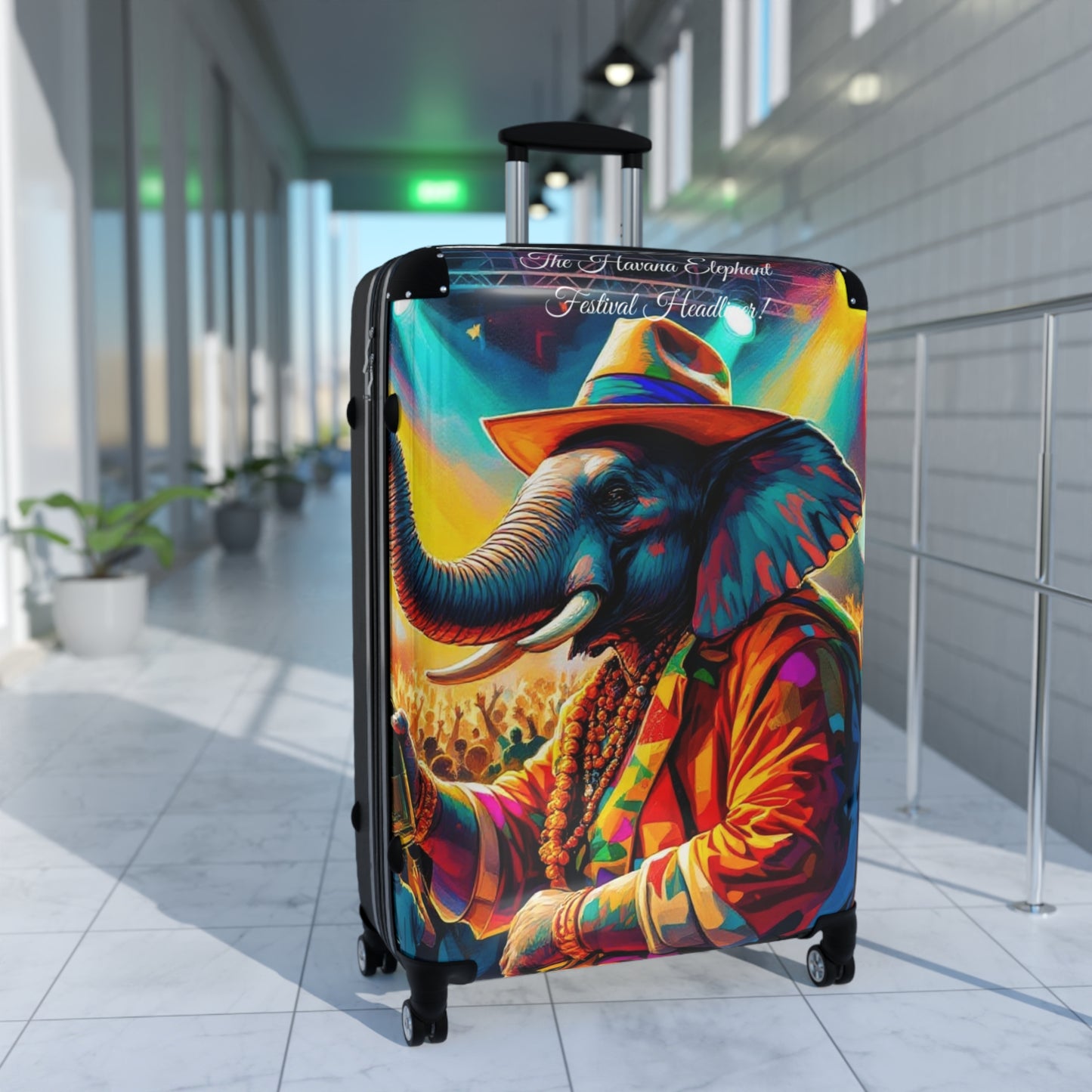 Havana Elephant Suitcase - The Festival Headliner (Captioned)