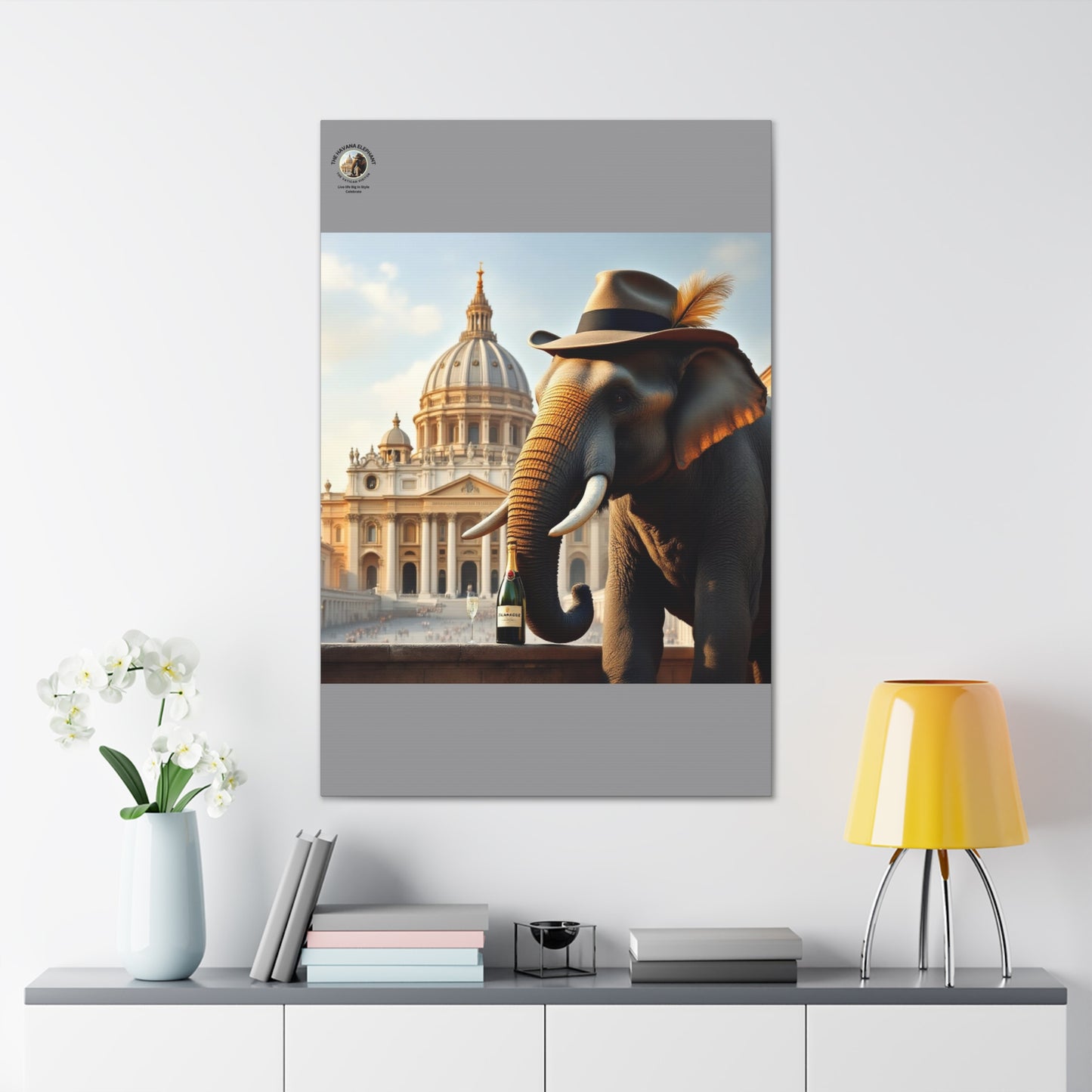 Havana Elephant - Canvas Gallery Wrap -The Vatican Visitor.