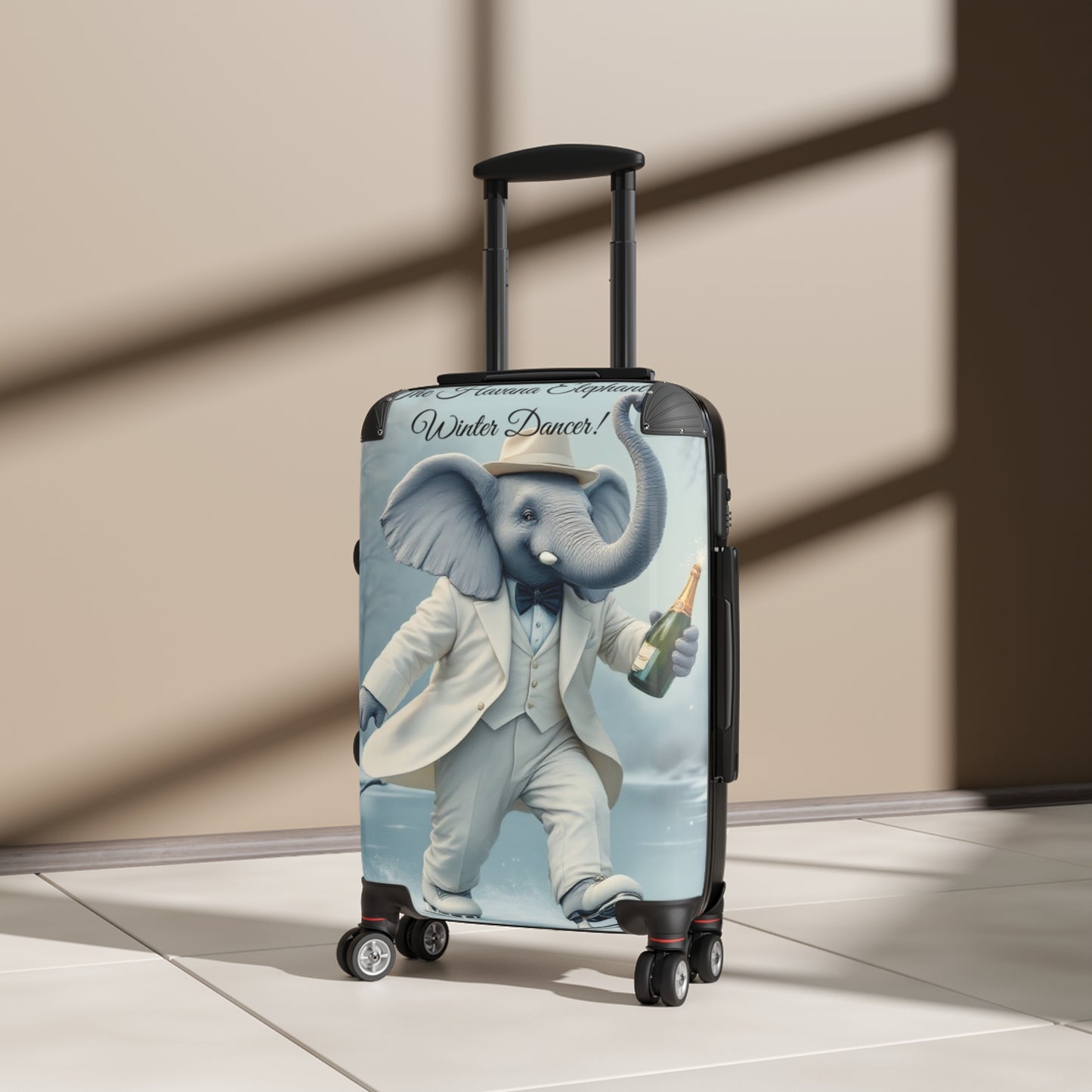 Havana Elephant Suitcase -  The Winter Dancer (Captioned)
