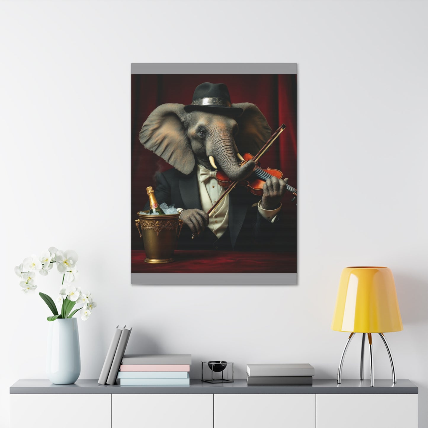 Canvas Gallery Wrap - The Havana Elephant - The Virtuoso Violinist