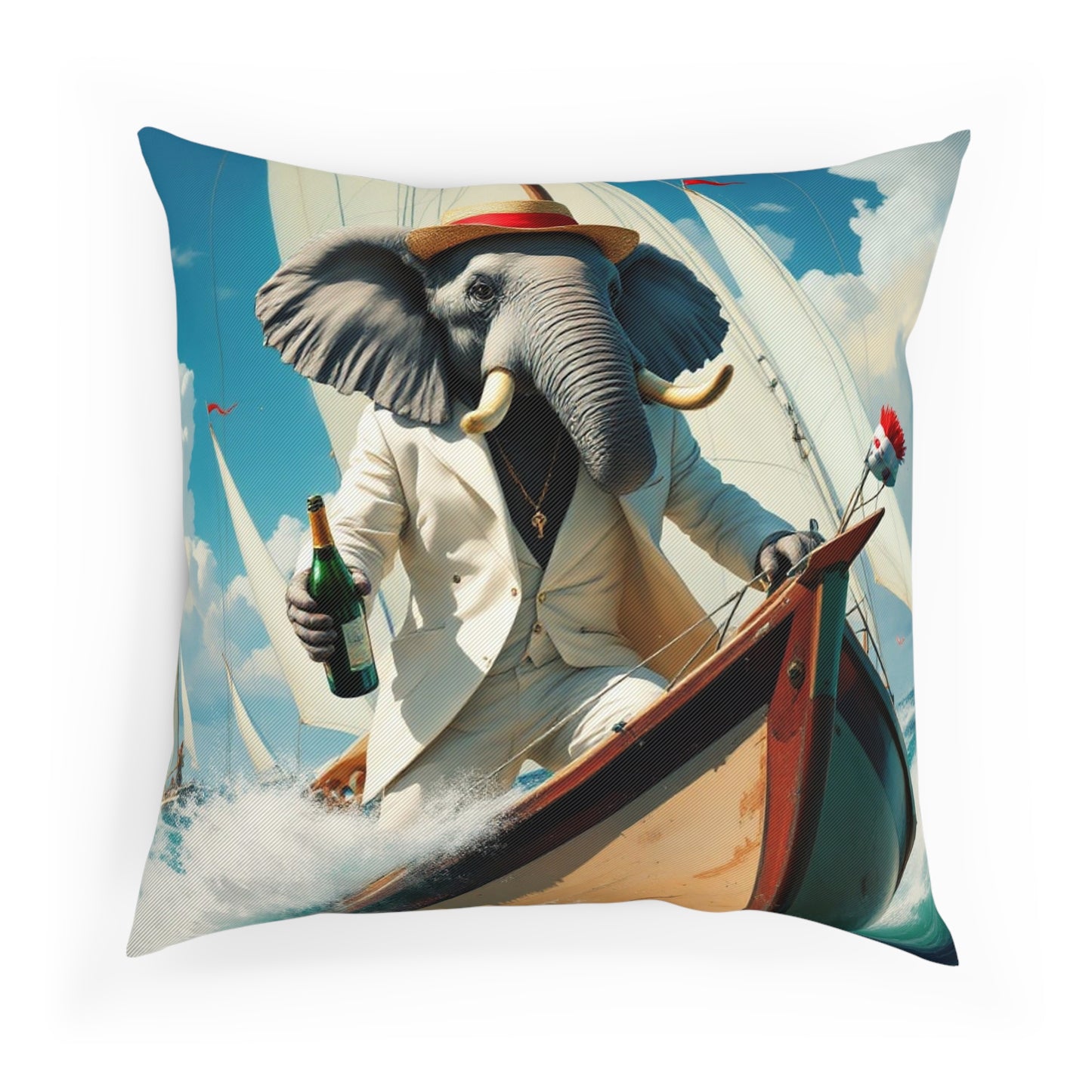 Cushion - Havana Elephant - The Regatta Champion & The Beach Cruiser