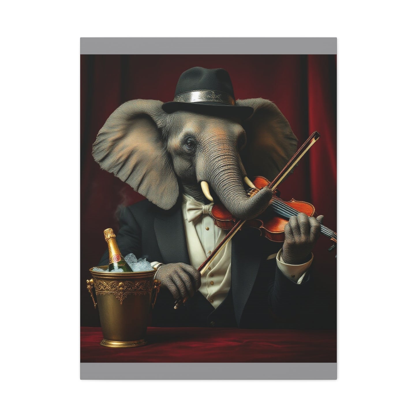 Canvas Gallery Wrap - The Havana Elephant - The Virtuoso Violinist