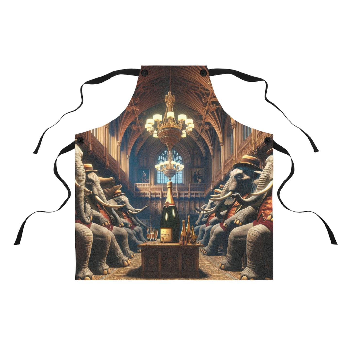 Apron - Havana Elephant themed Apron (AOP) - The Havana Elephant Parliament
