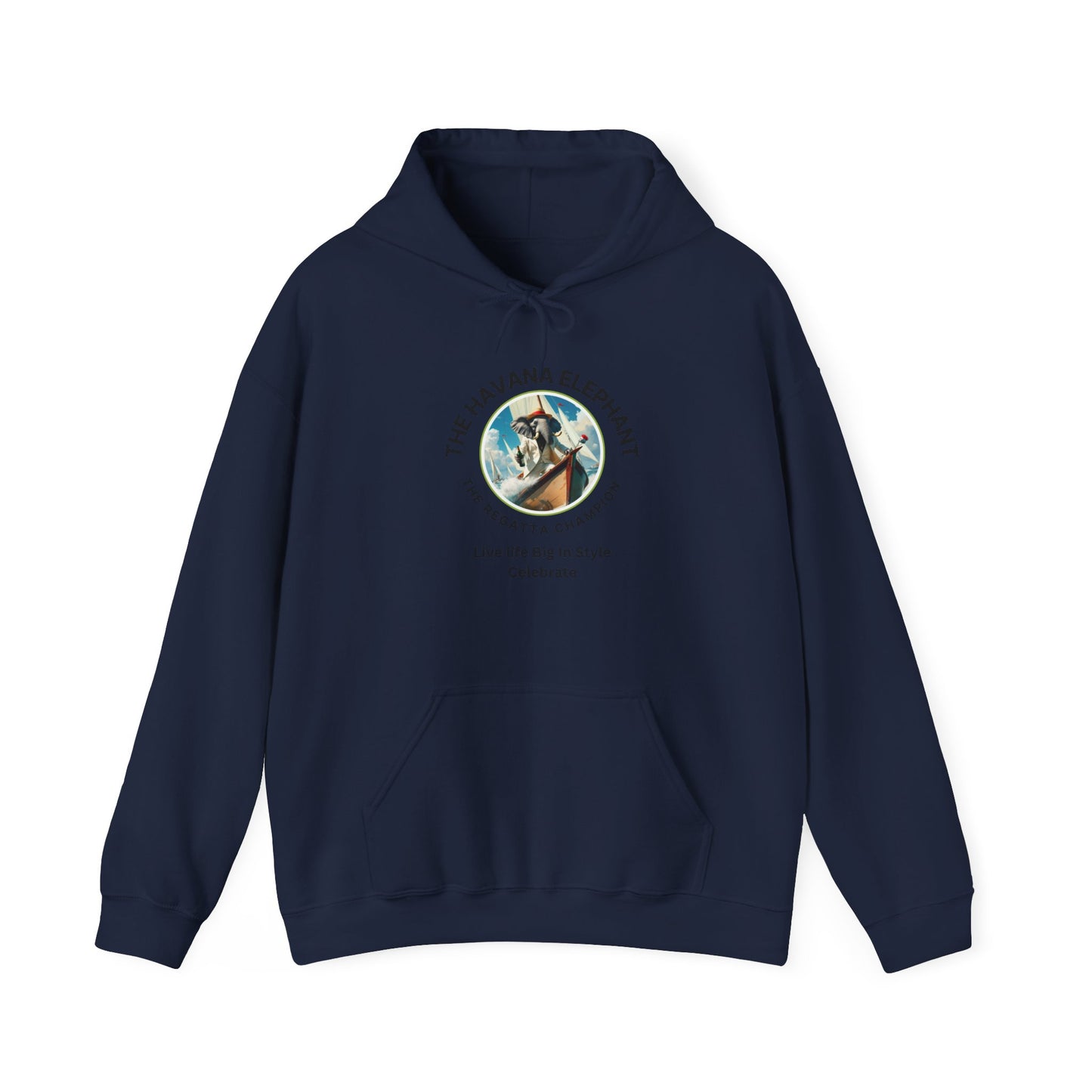 Sweatshirt -  Heavy Blend Hooded  - Havana Elephant -The Regatta Champion
