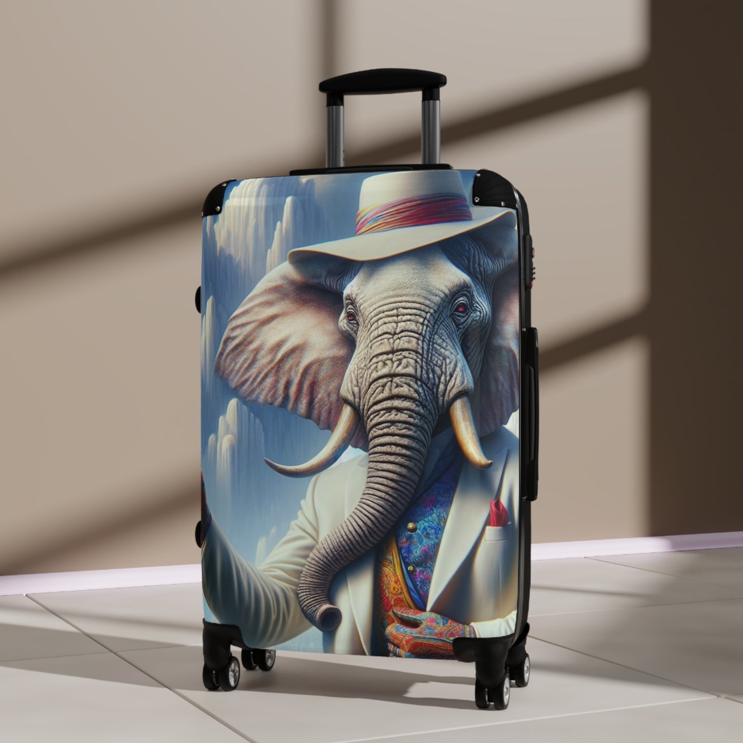 Havana Elephant Suitcase  - The Distinguished Pachyderm's Toast