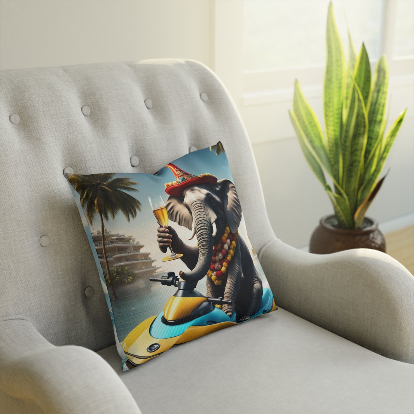 Cushion - Havana Elephant - The Regatta Champion & The Beach Cruiser