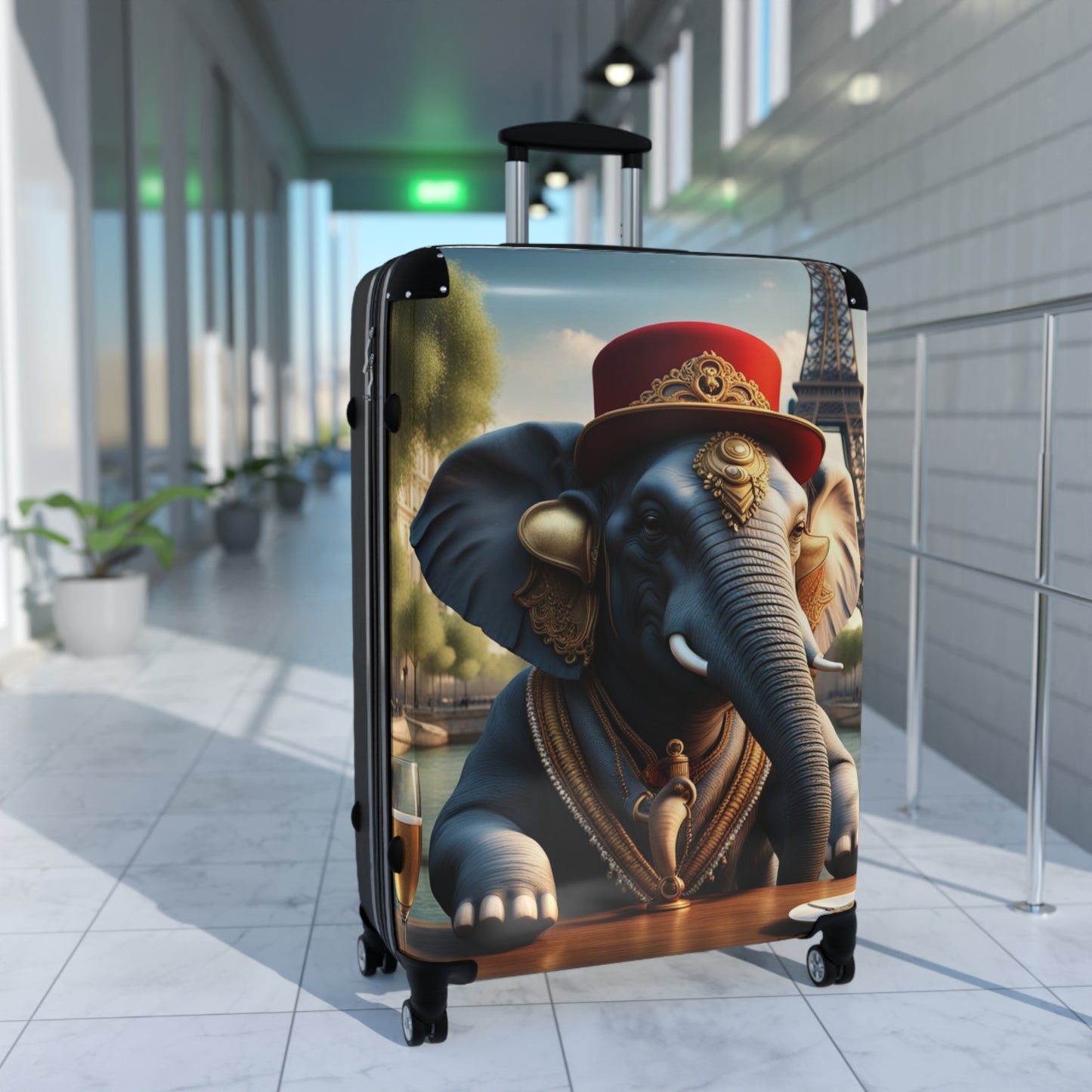 Havana Elephant Suitcase - The Parisian Pachyderm