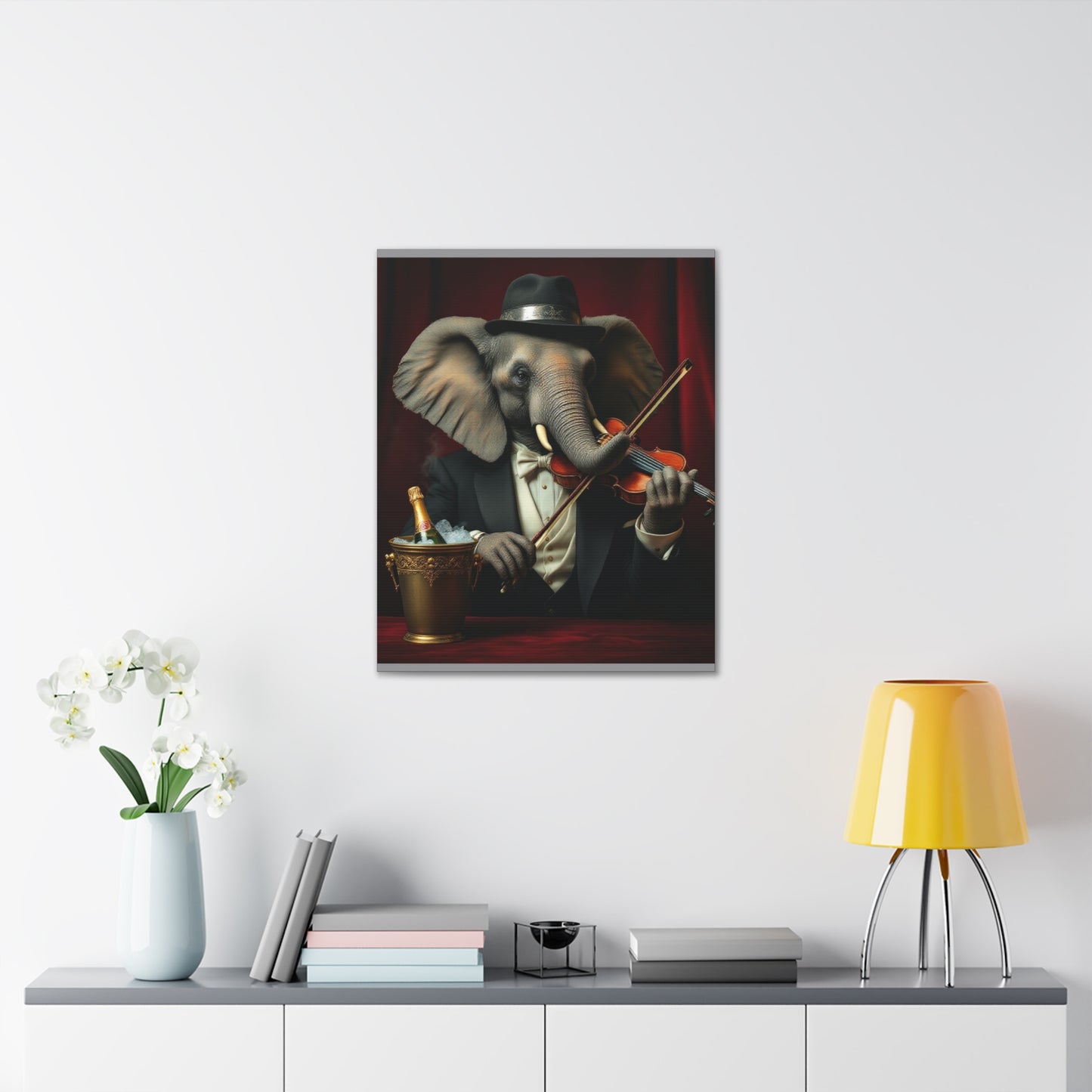 Canvas Gallery Wrap - The Havana Elephant - The Virtuoso Violinist