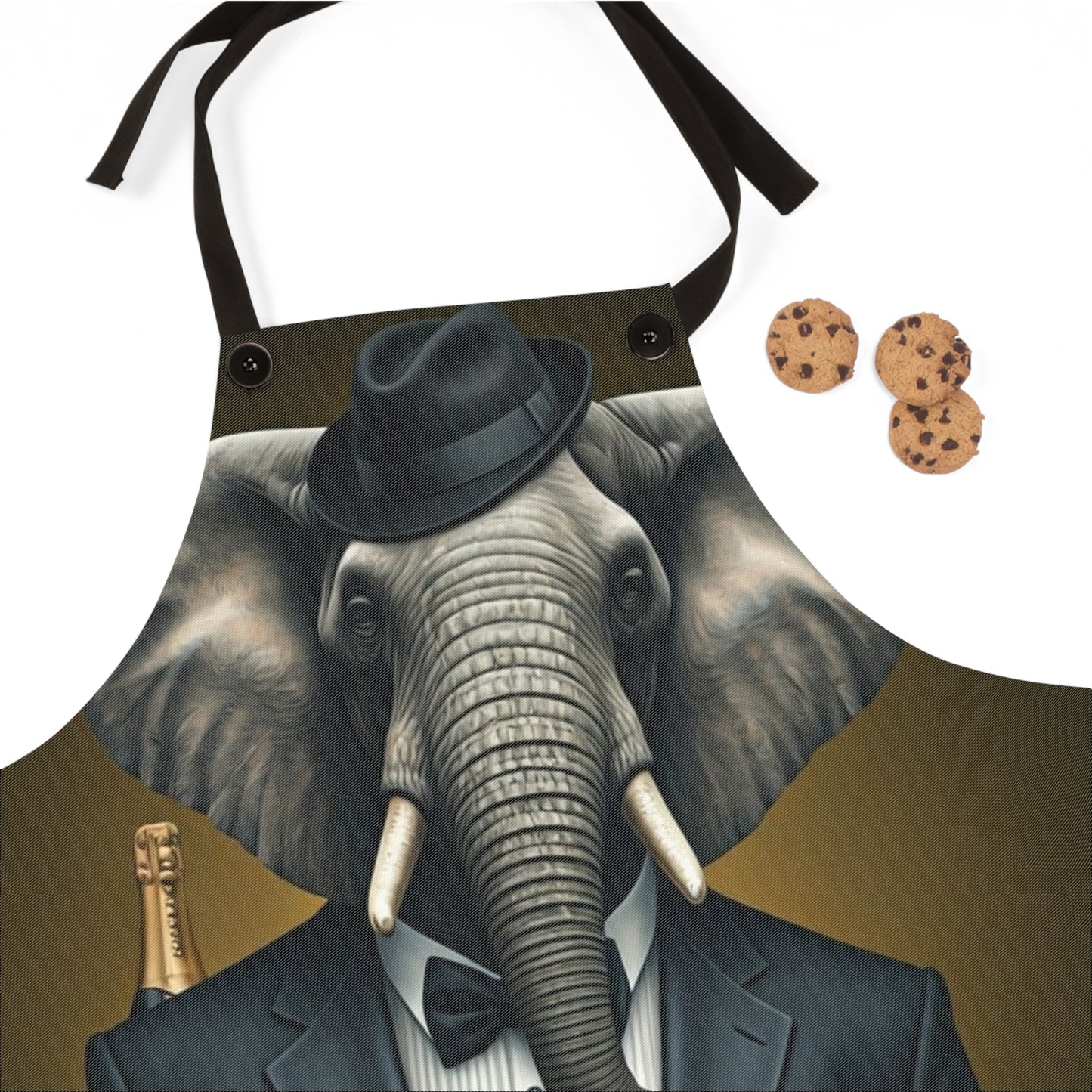 Apron - Havana Elephant themed Apron (AOP) - The Gentlemen
