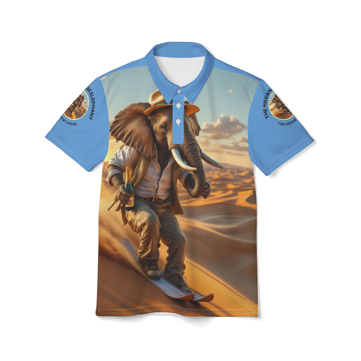 Polo Shirt  Unisex -  The Havana Elephant - The Desert Rider