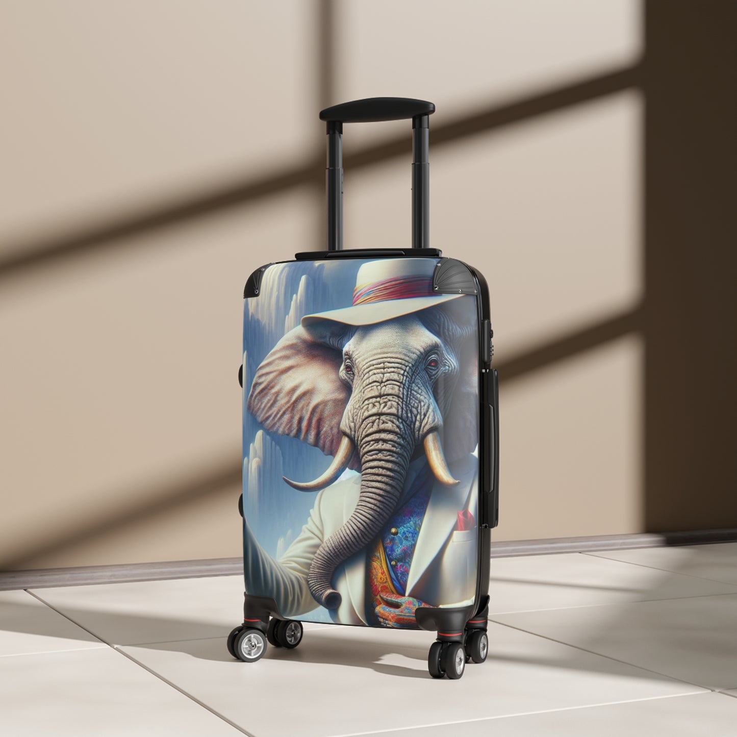 Havana Elephant Suitcase  - The Distinguished Pachyderm's Toast