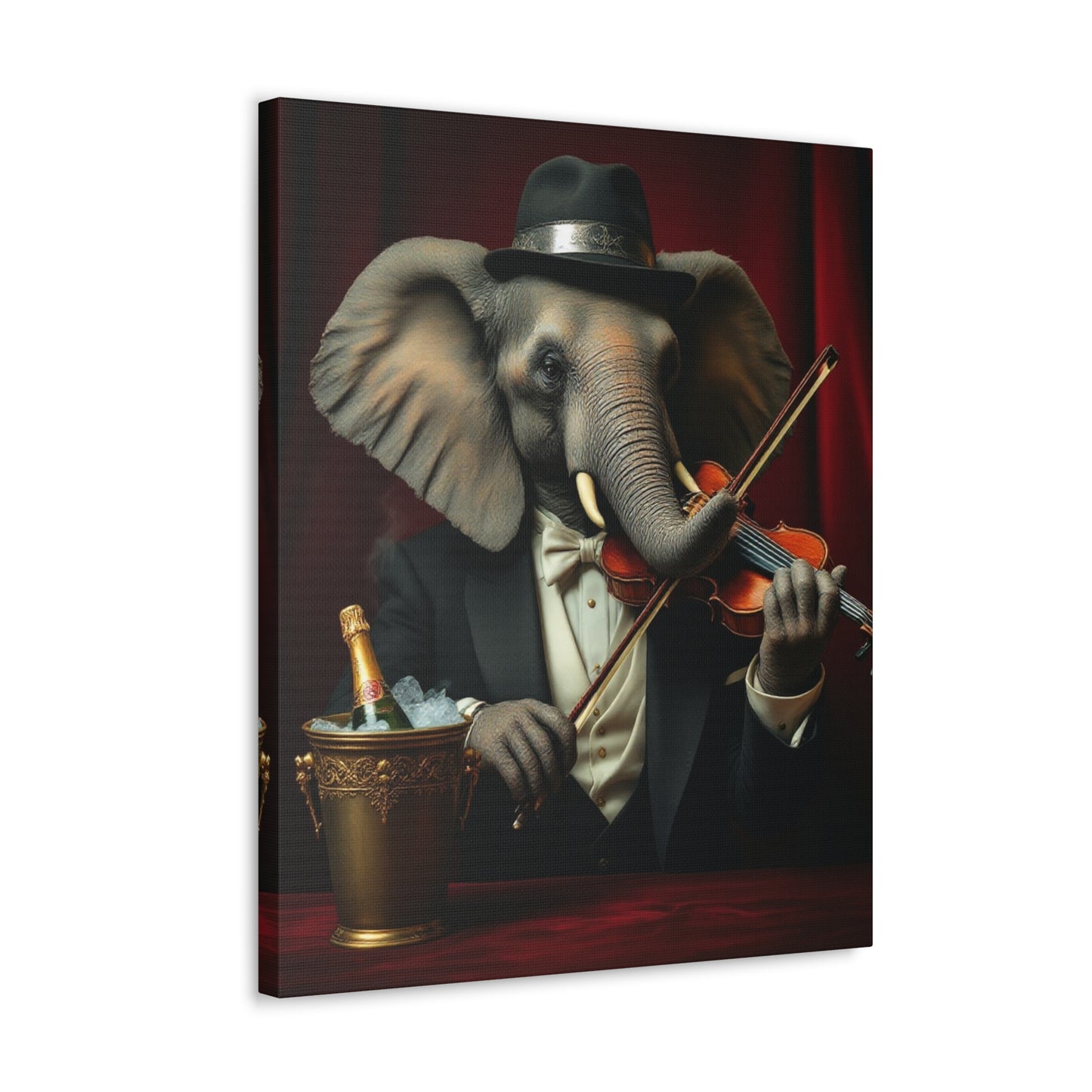 Canvas Gallery Wrap - The Havana Elephant - The Virtuoso Violinist