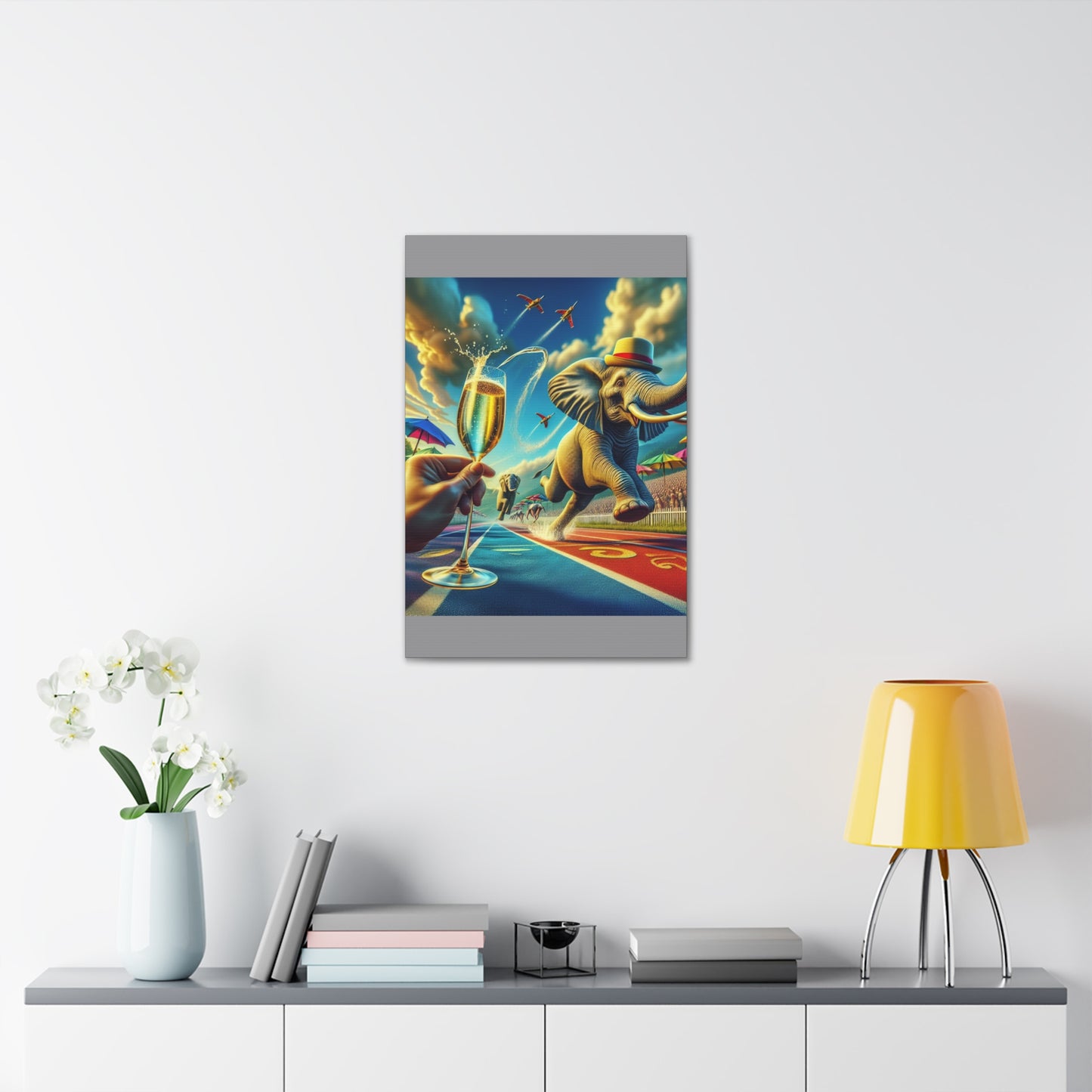 Canvas Gallery Wrap - The Havana Elephant 100 metre dash!