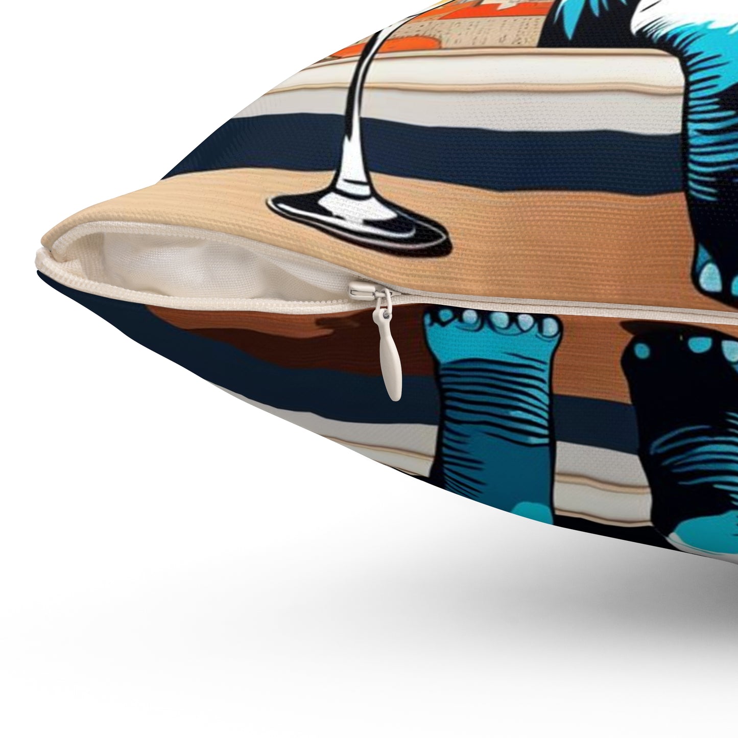 Havana Elephant branded - Spun Polyester Square Pillow