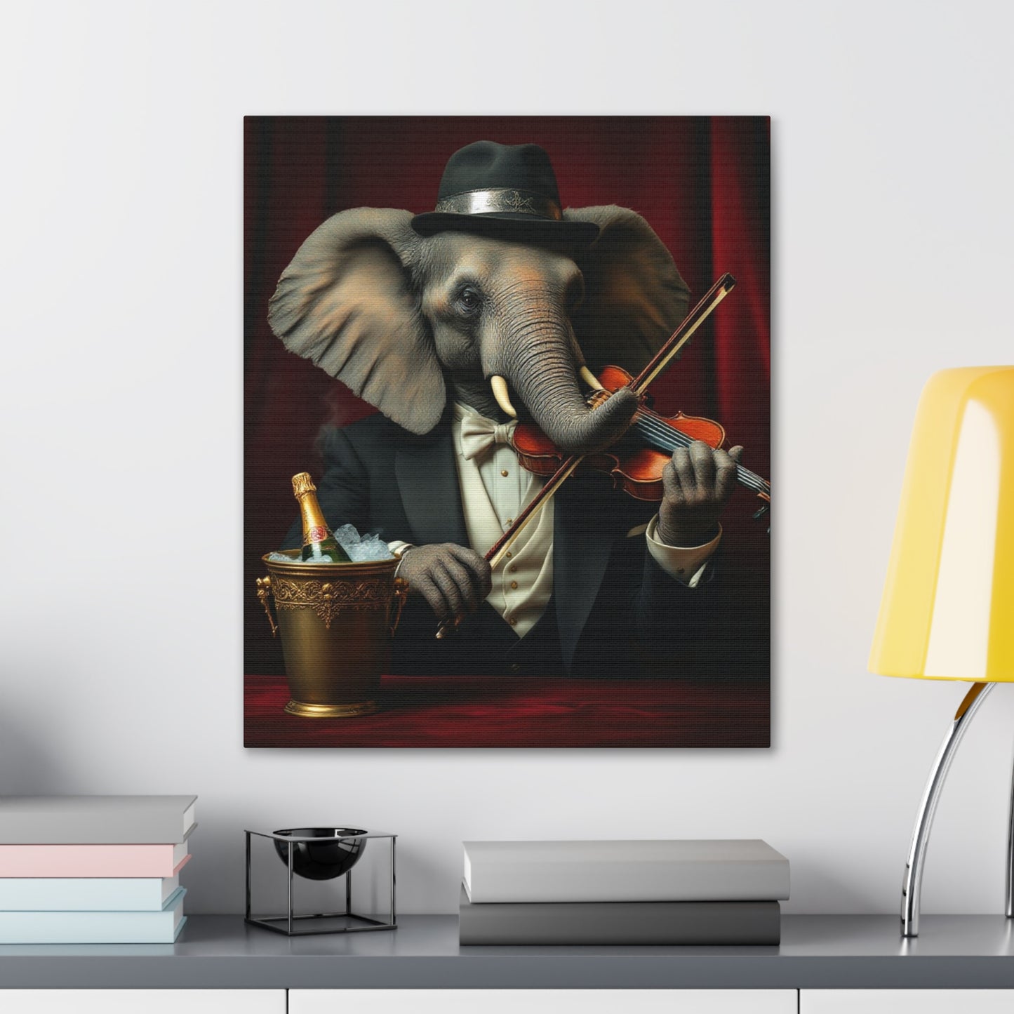 Canvas Gallery Wrap - The Havana Elephant - The Virtuoso Violinist