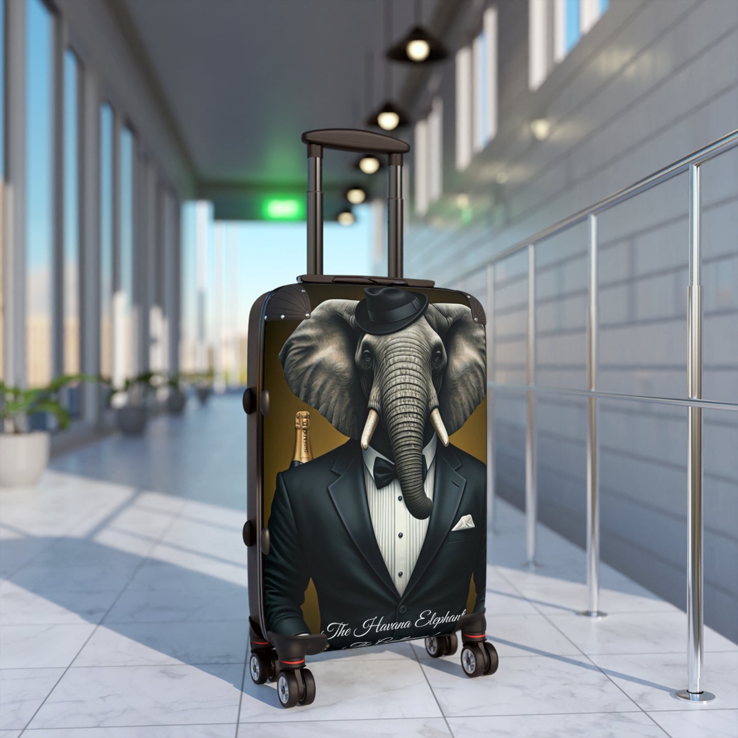 Havana Elephant Suitcase - The Gentlemen (Captioned)
