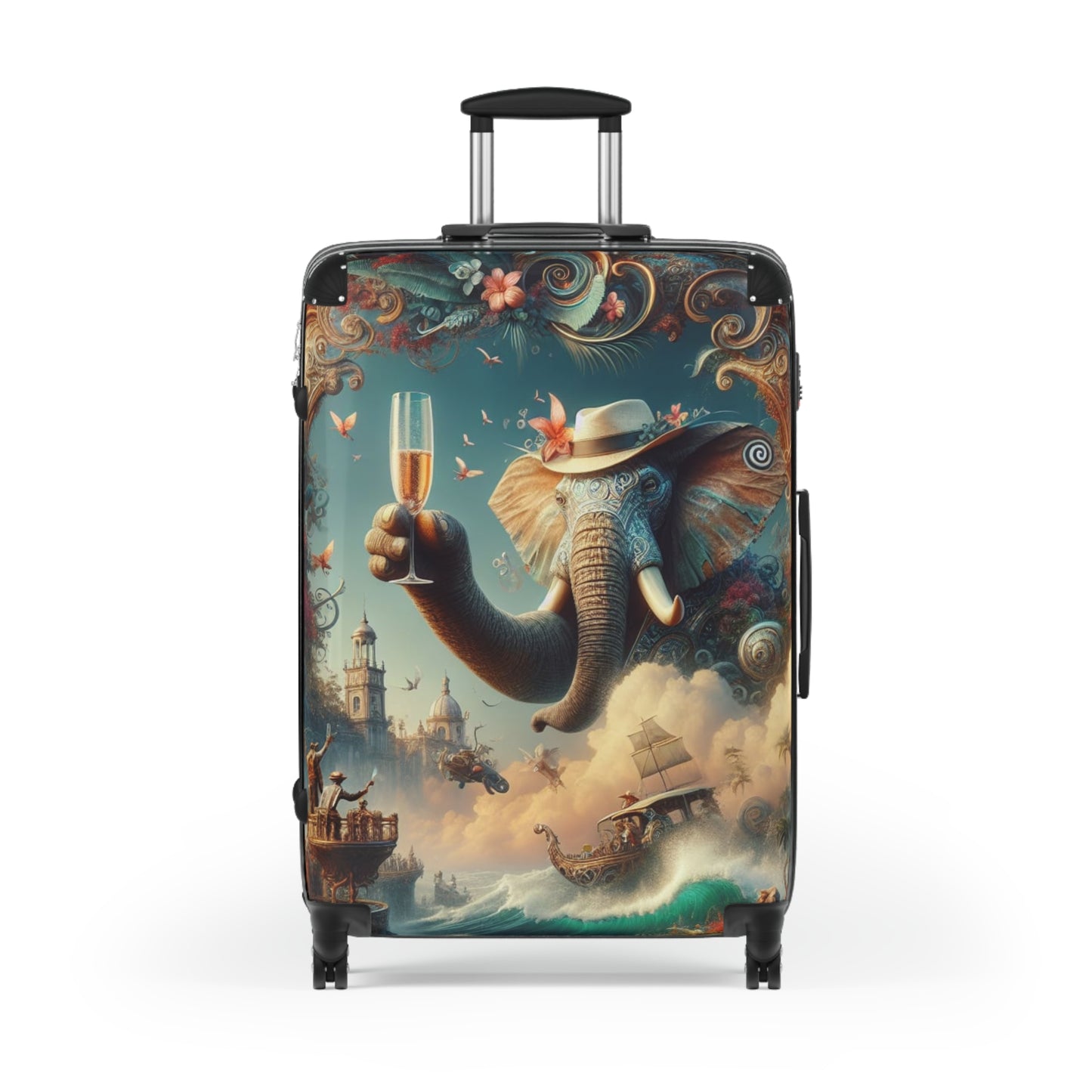 Havana Elephant Suitcase -The Pachyderm's Grand Voyage
