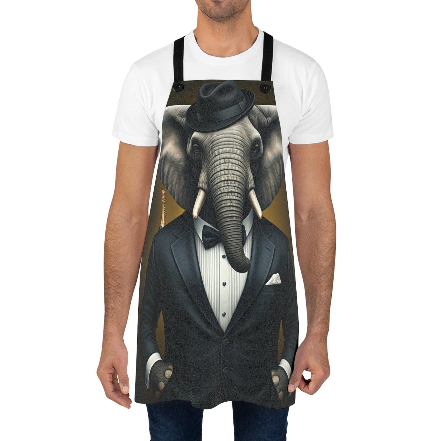 Apron - Havana Elephant themed Apron (AOP) - The Gentlemen
