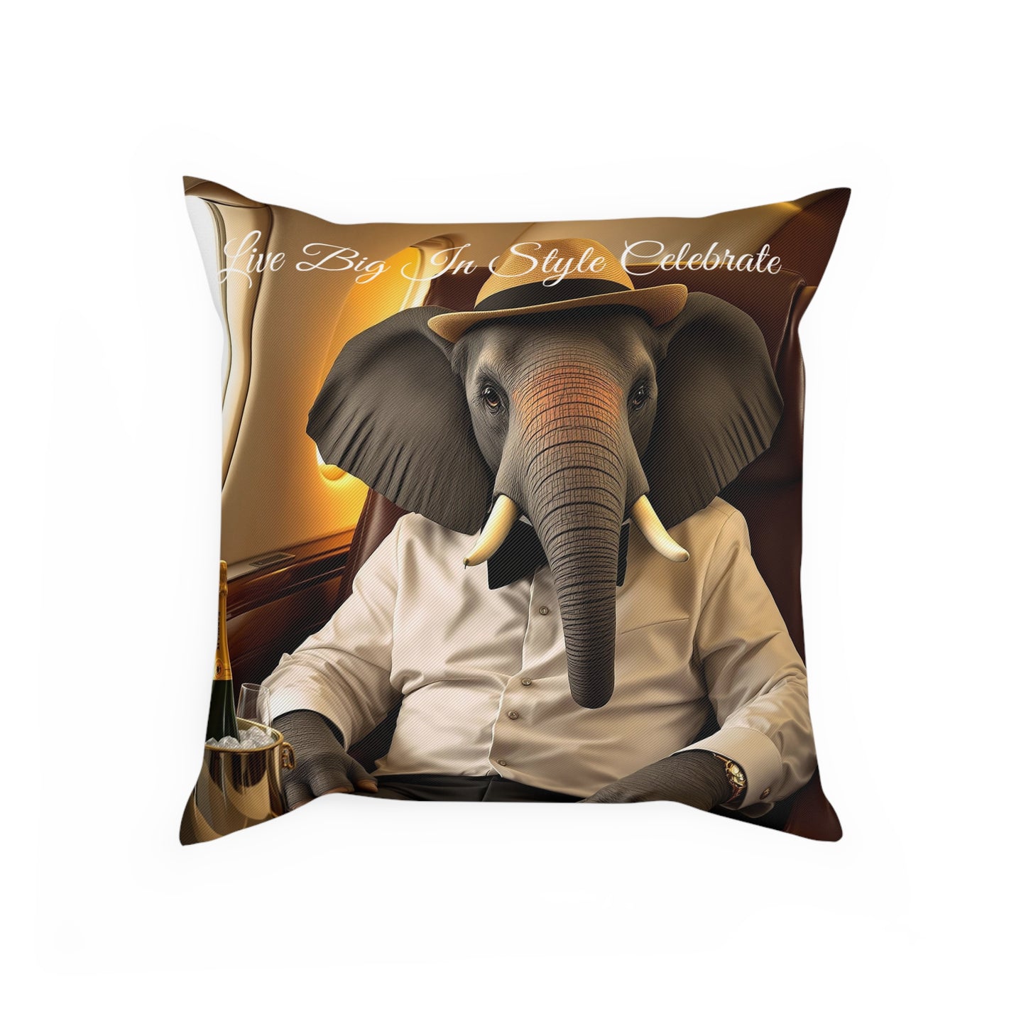 Cushion - Havana Elephant - The Gentlemen and The First Class Voyager (Captioned)