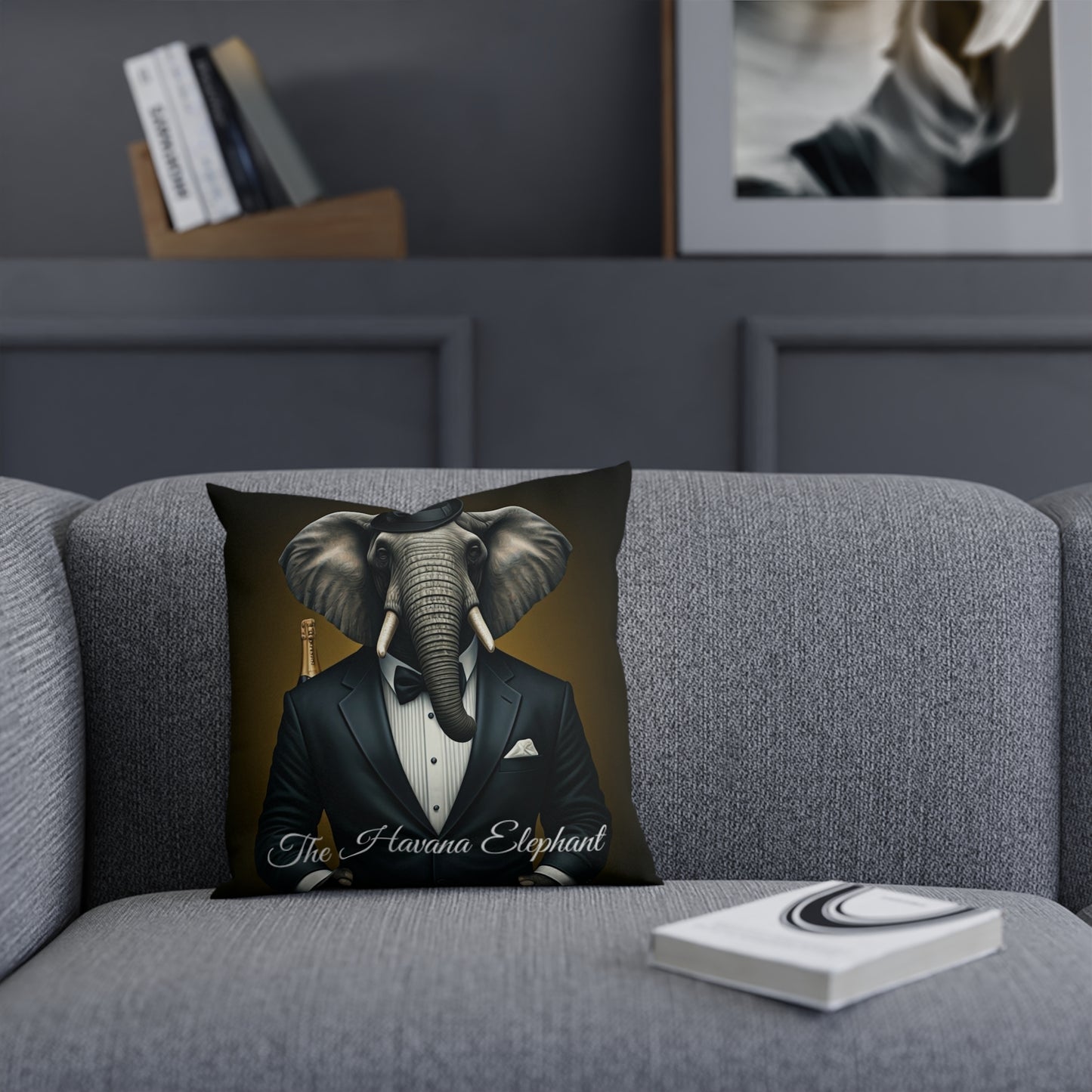 Cushion - Havana Elephant - The Gentlemen and The First Class Voyager (Captioned)