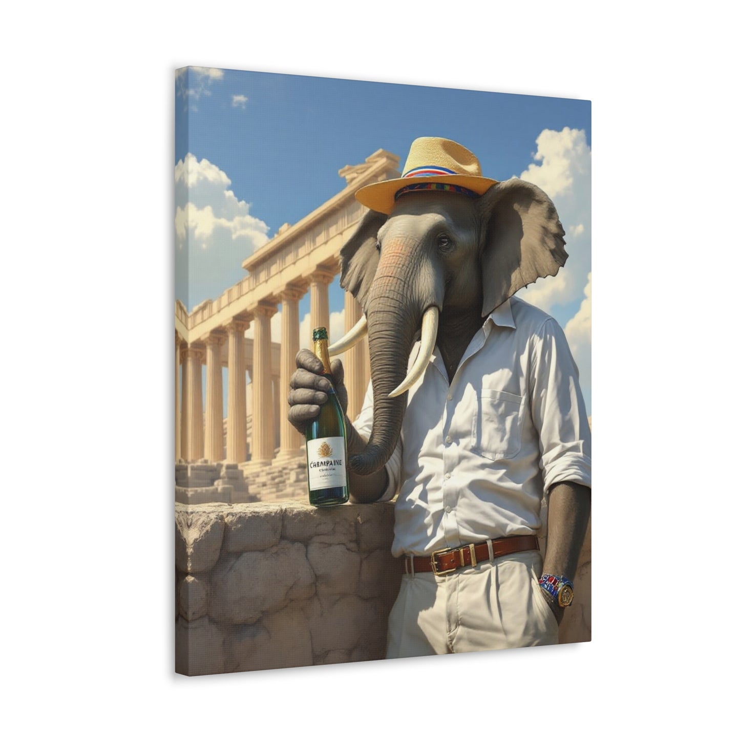 Canvas Gallery Wrap - The Havana Elephant - The Athenian Scholar