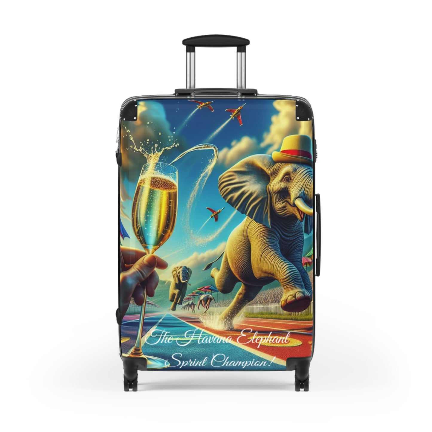 Havana Elephant Suitcase Stylish - The Sprint Champion (Captioned)