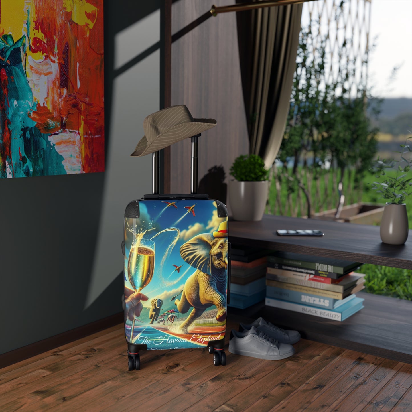Havana Elephant Suitcase Stylish - The Sprint Champion (Captioned)