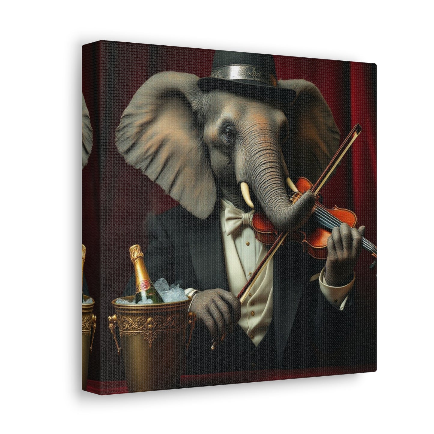 Canvas Gallery Wrap - The Havana Elephant - The Virtuoso Violinist