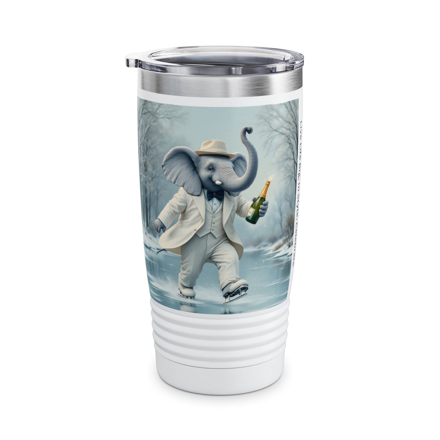 A Ringneck Tumbler, 20oz - Havana Elephant - The Desert Rider & The Ice Skater