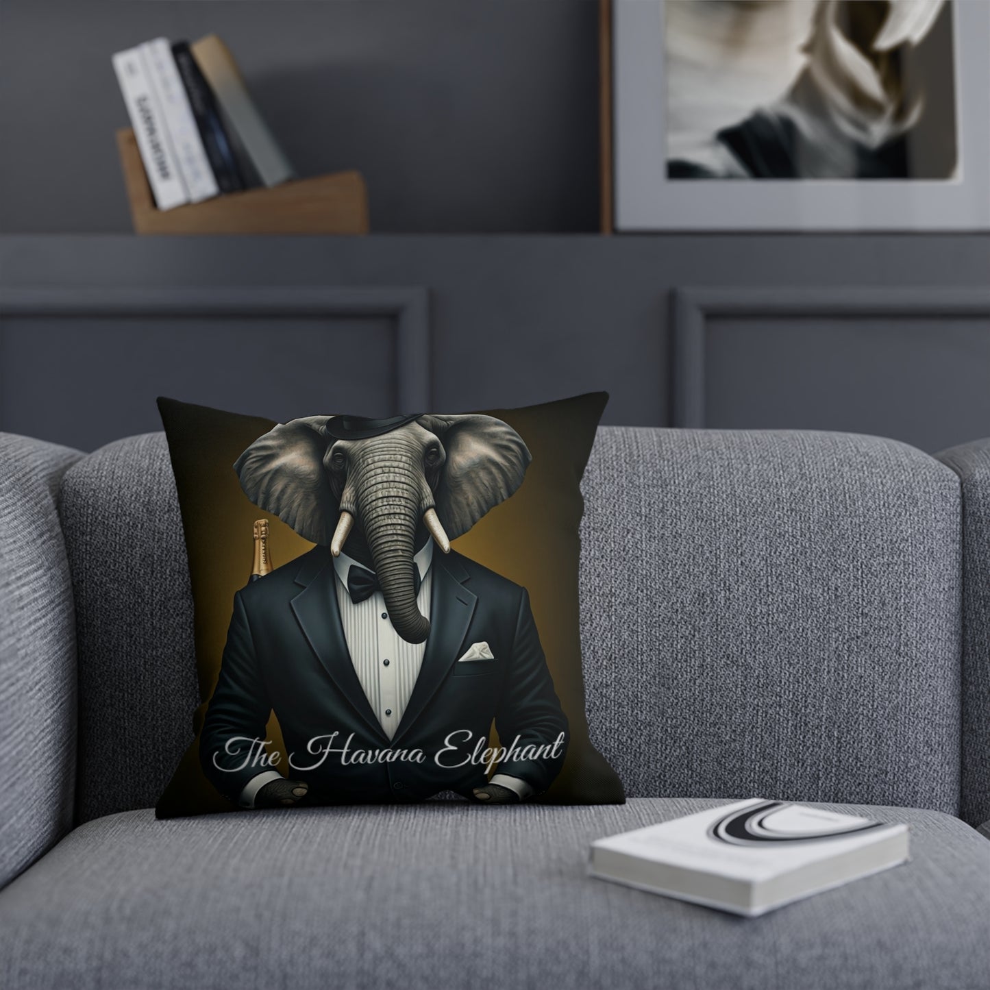 Cushion - Havana Elephant - The Gentlemen and The First Class Voyager (Captioned)