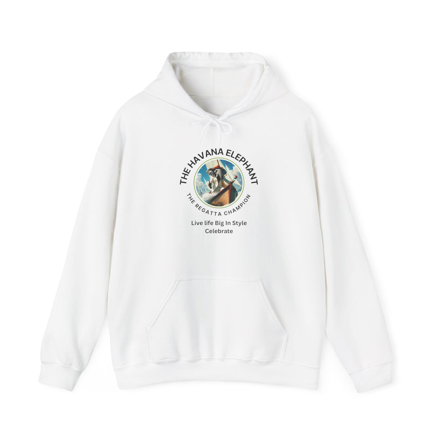 Sweatshirt -  Heavy Blend Hooded  - Havana Elephant -The Regatta Champion