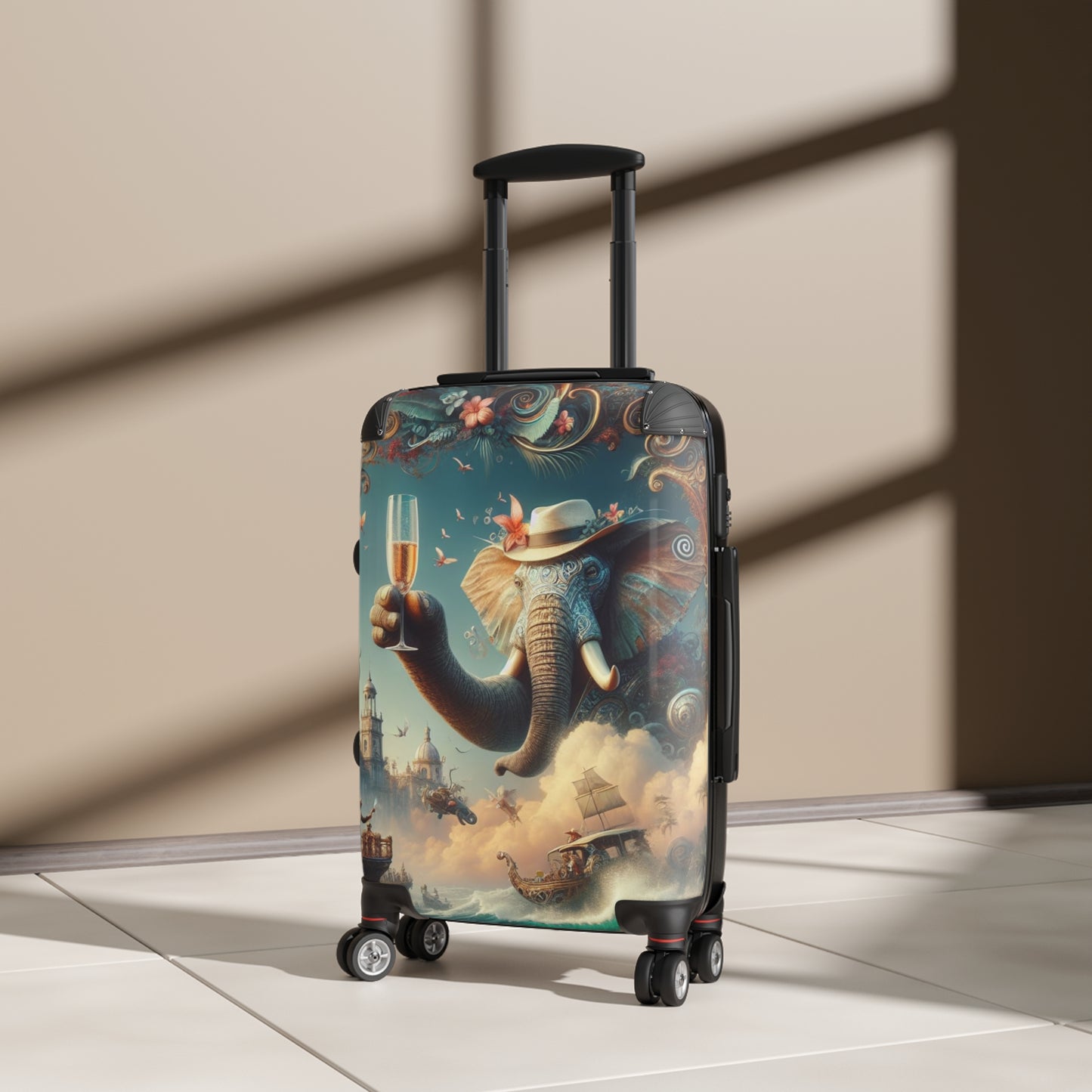 Havana Elephant Suitcase -The Pachyderm's Grand Voyage