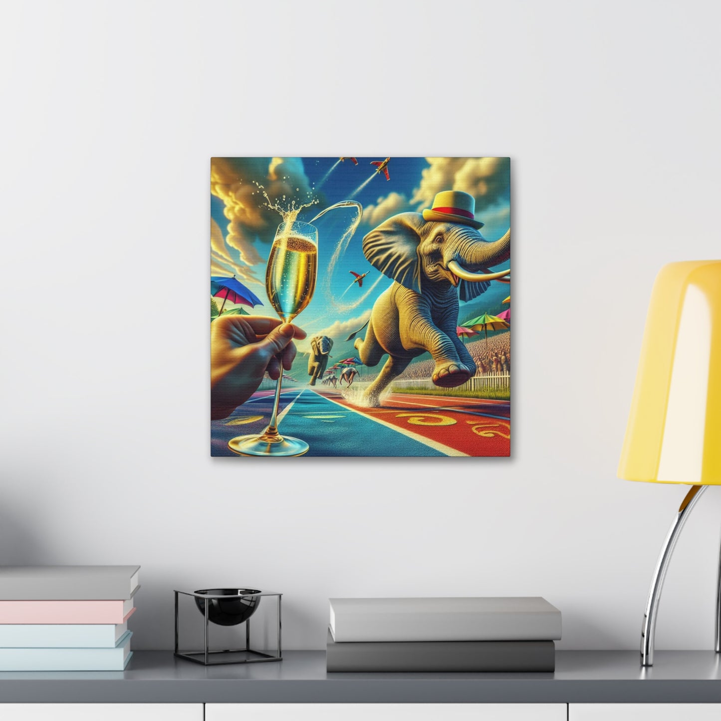 Canvas Gallery Wrap - The Havana Elephant 100 metre dash!