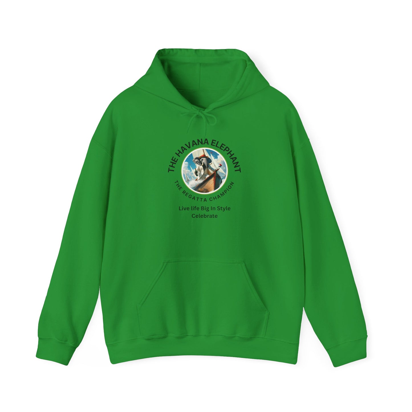 Sweatshirt -  Heavy Blend Hooded  - Havana Elephant -The Regatta Champion