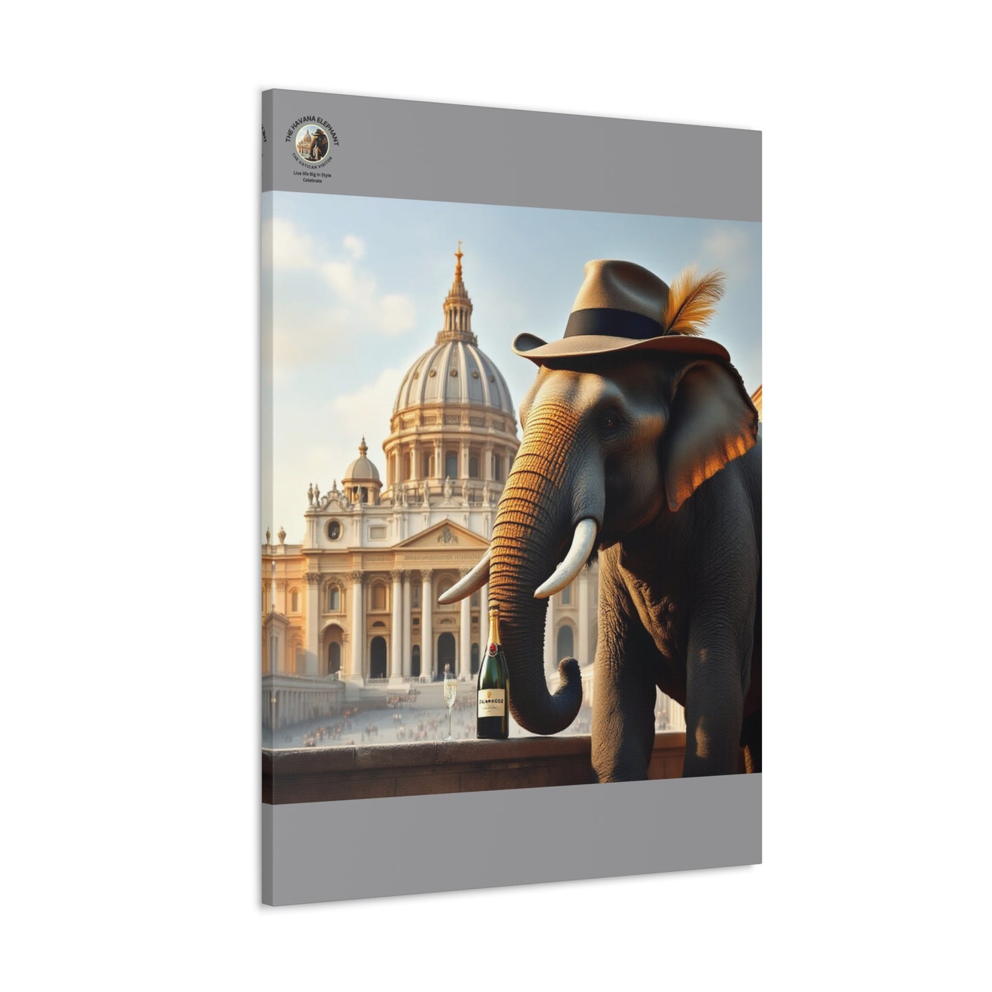 Havana Elephant - Canvas Gallery Wrap -The Vatican Visitor.
