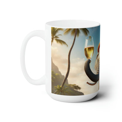 Havana Elephant themed Ceramic Mug 15oz