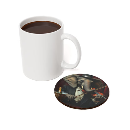 Cork Back Coaster - Havana Elephant - The Virtuoso Violinist