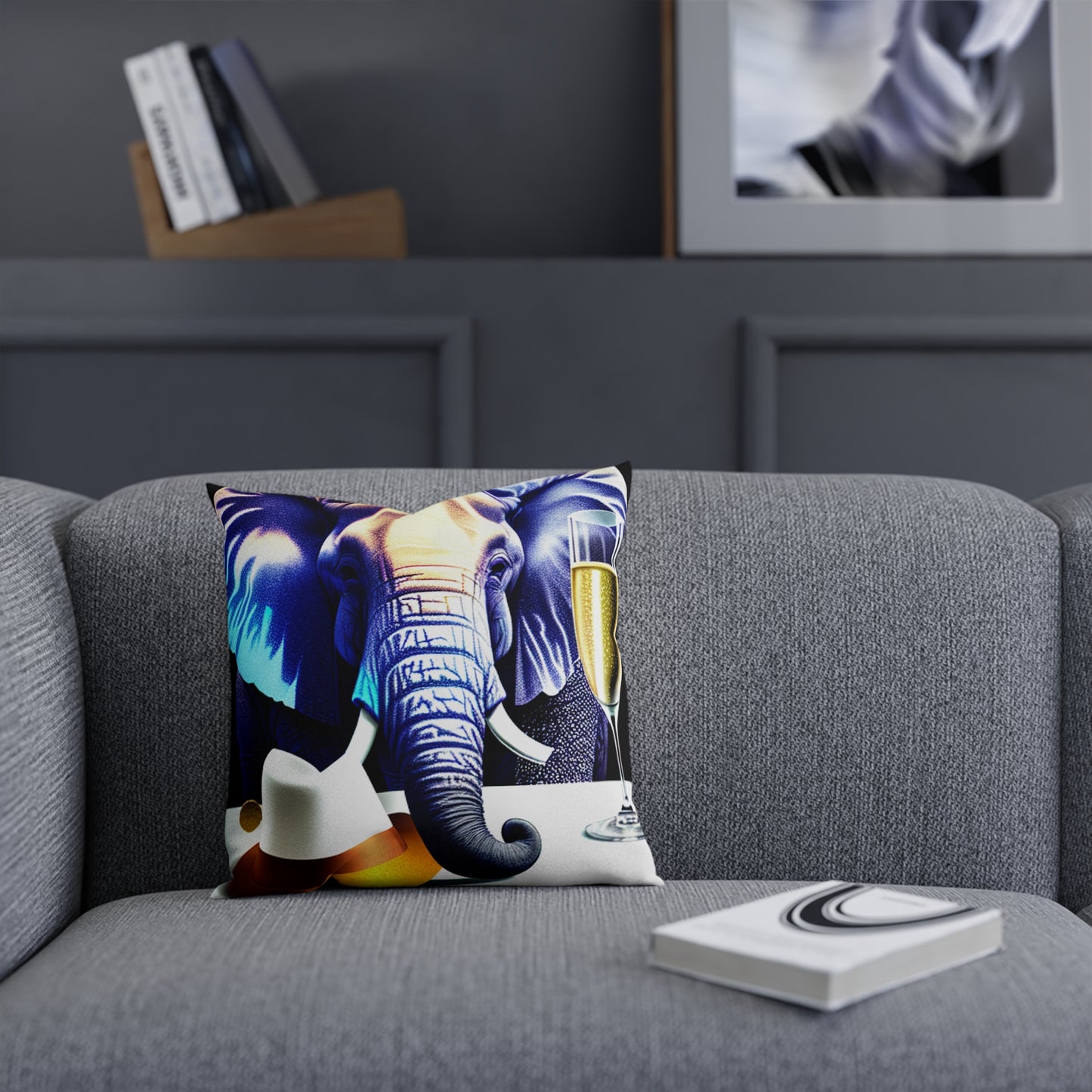 Custom Stylish Havana Elephant Cushion.